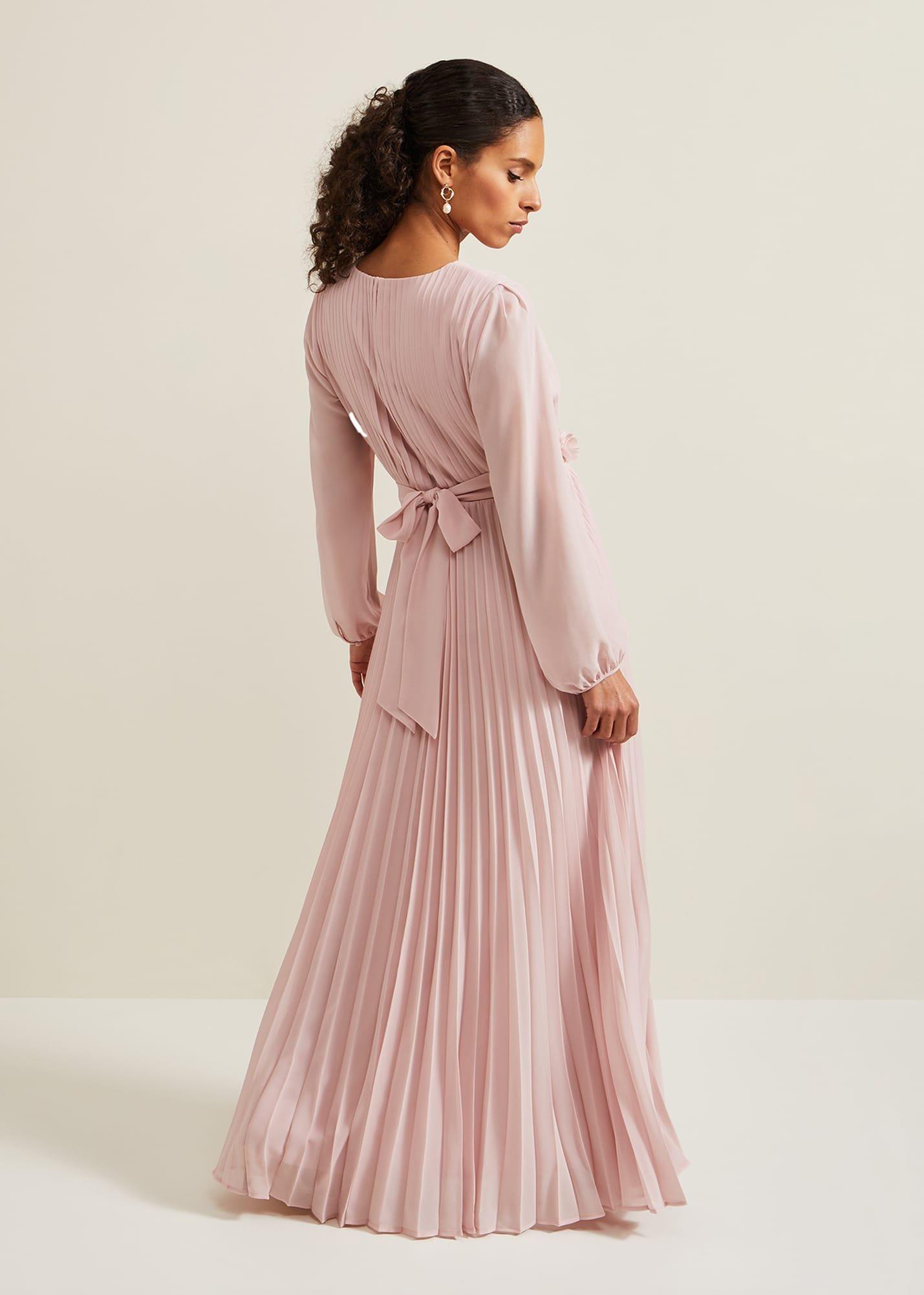 Petite Alecia Pleated Maxi Dress