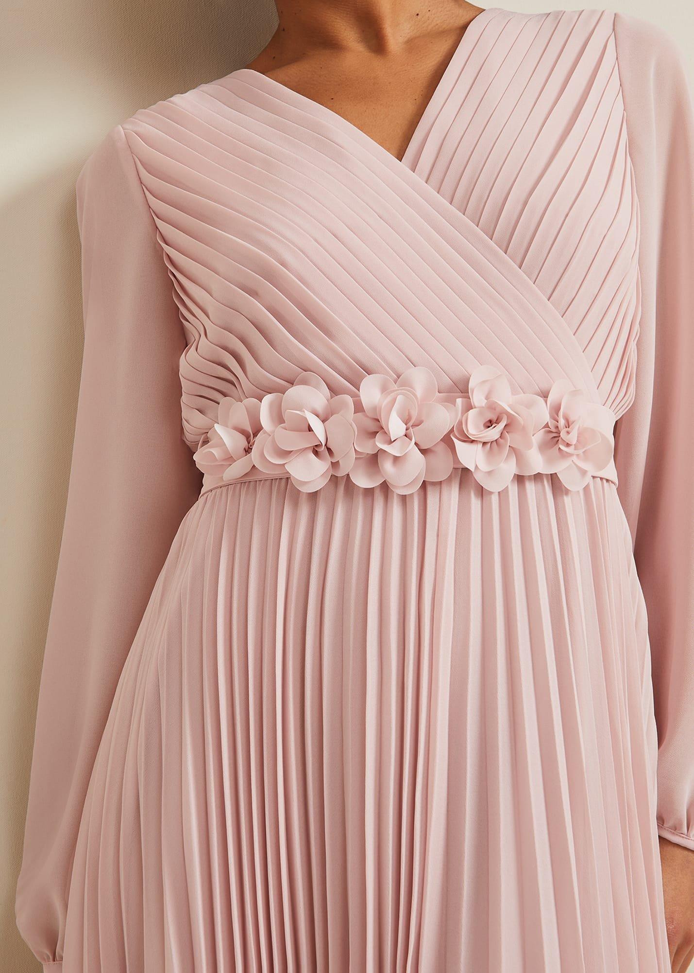 petite-alecia-pleat-maxi-dress