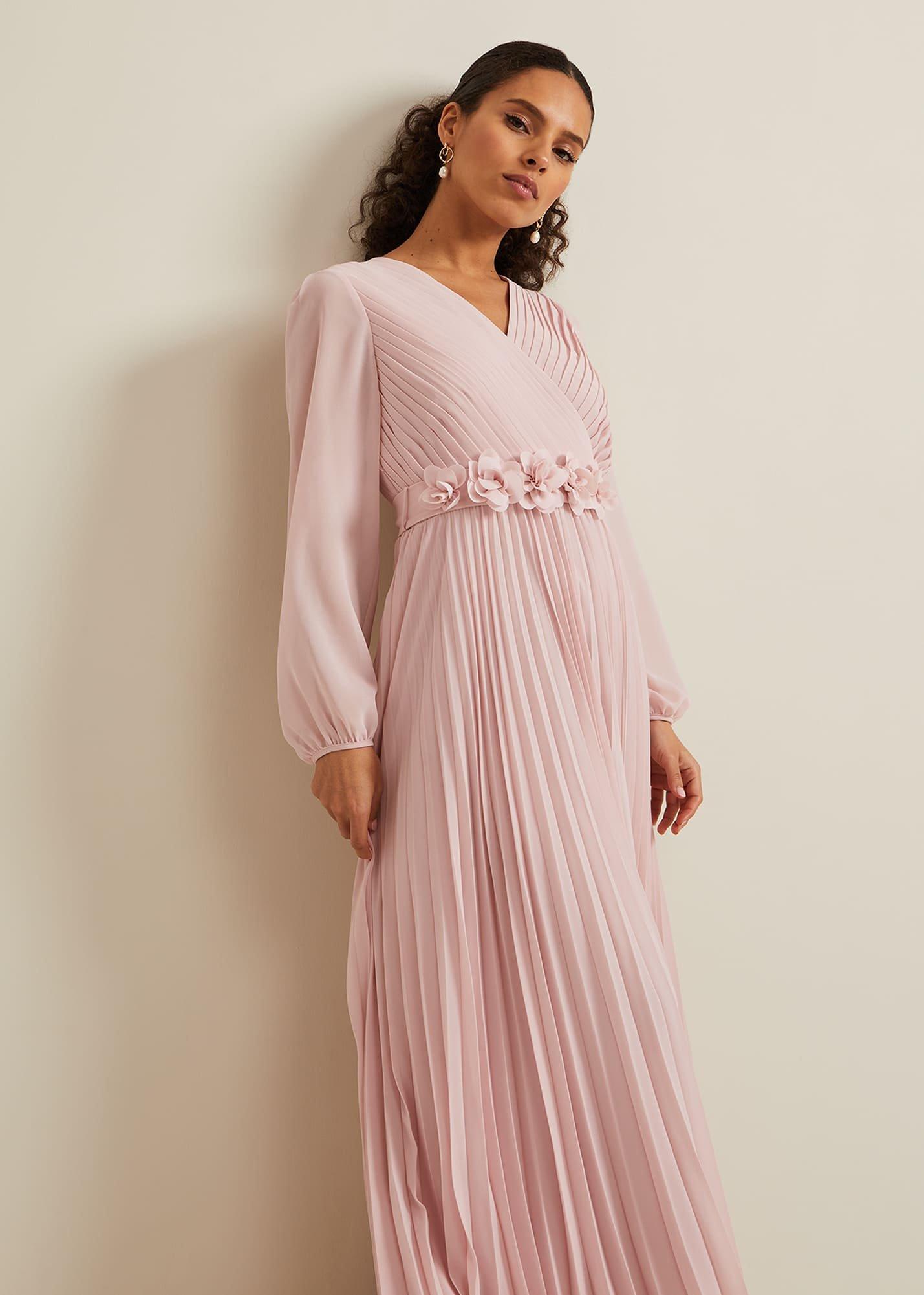 petite-alecia-pleat-maxi-dress