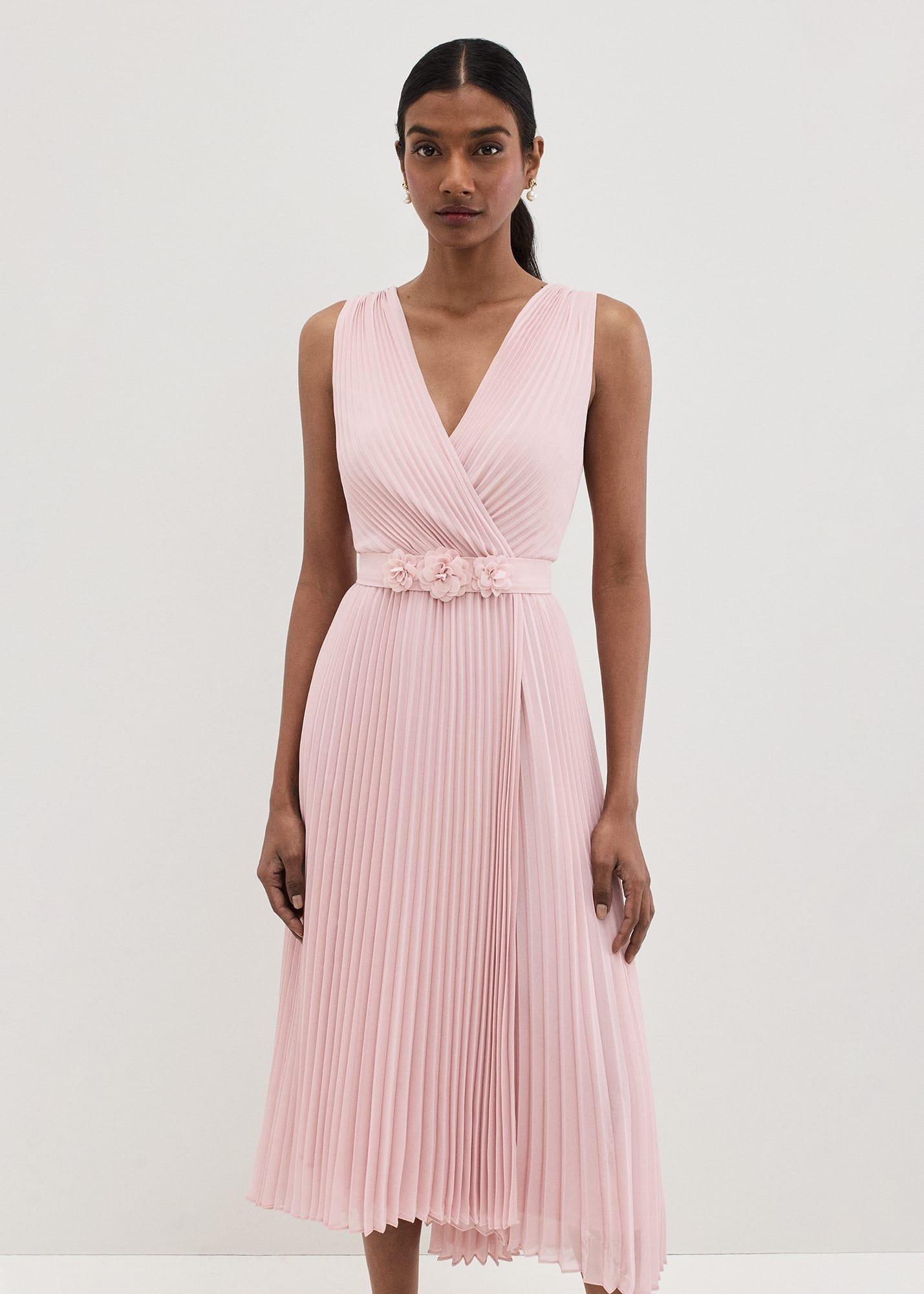 Cressida Pleated Midi Dress