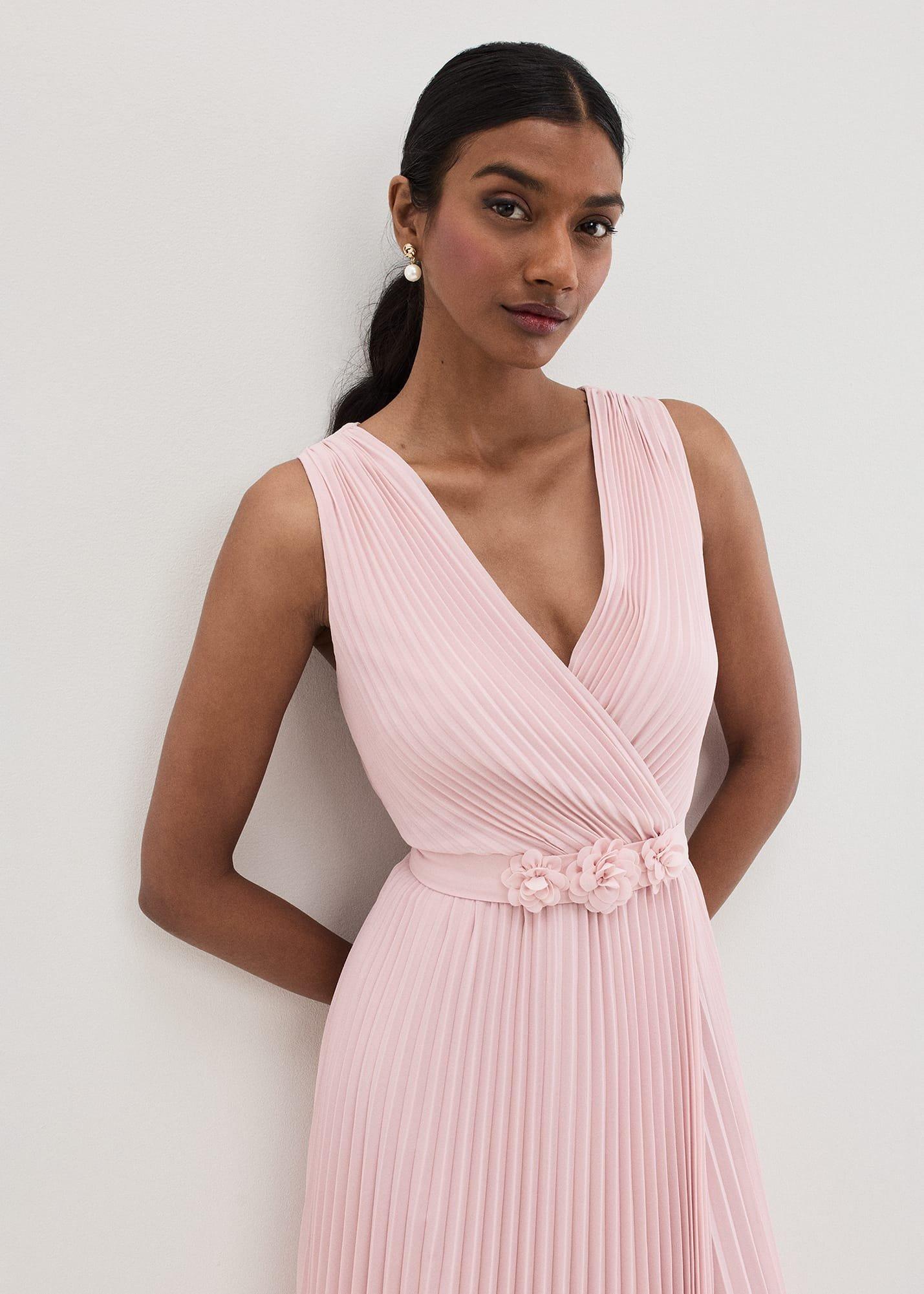 Cressida Pleated Midi Dress
