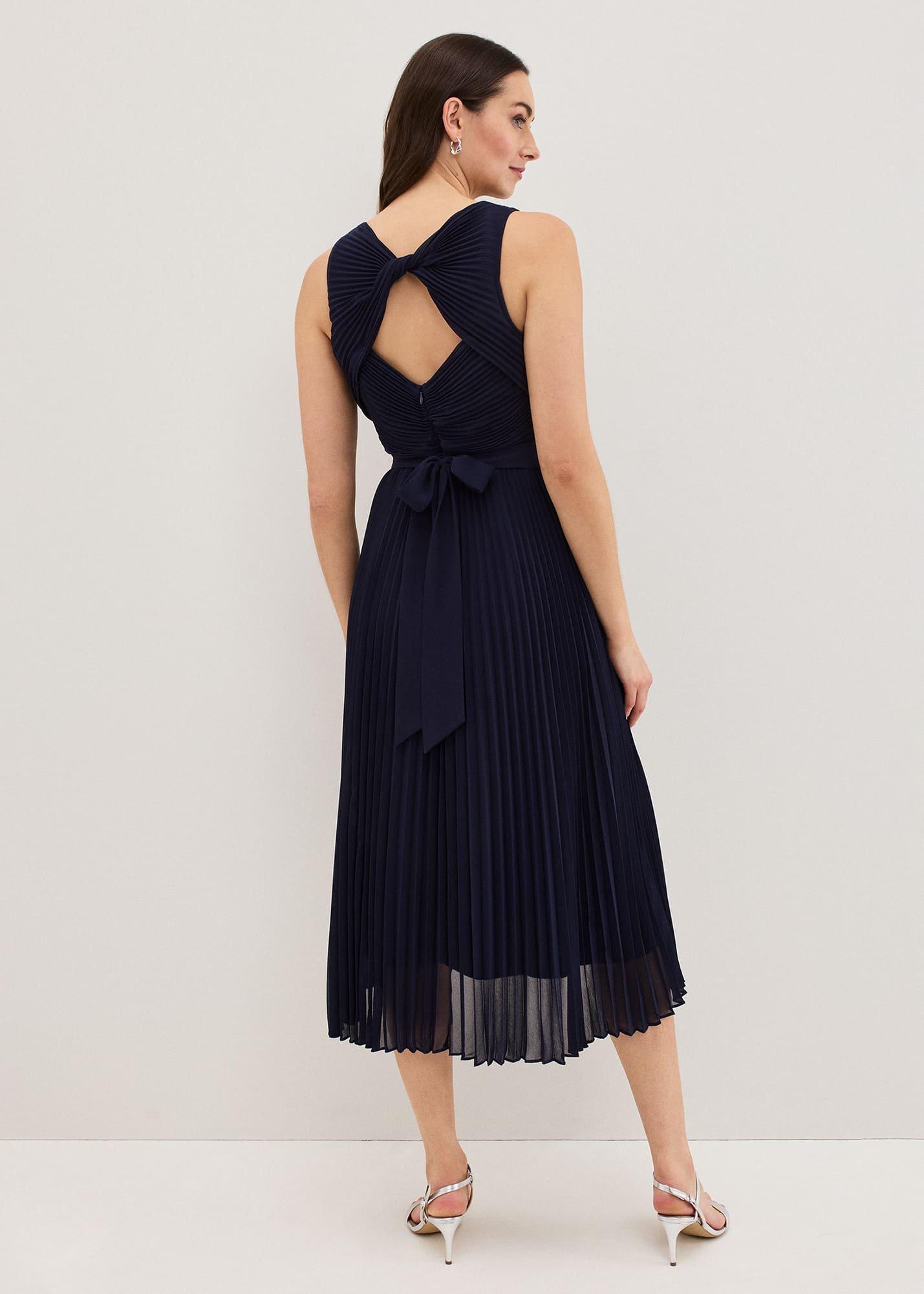 Cressida Pleated Midi Dress