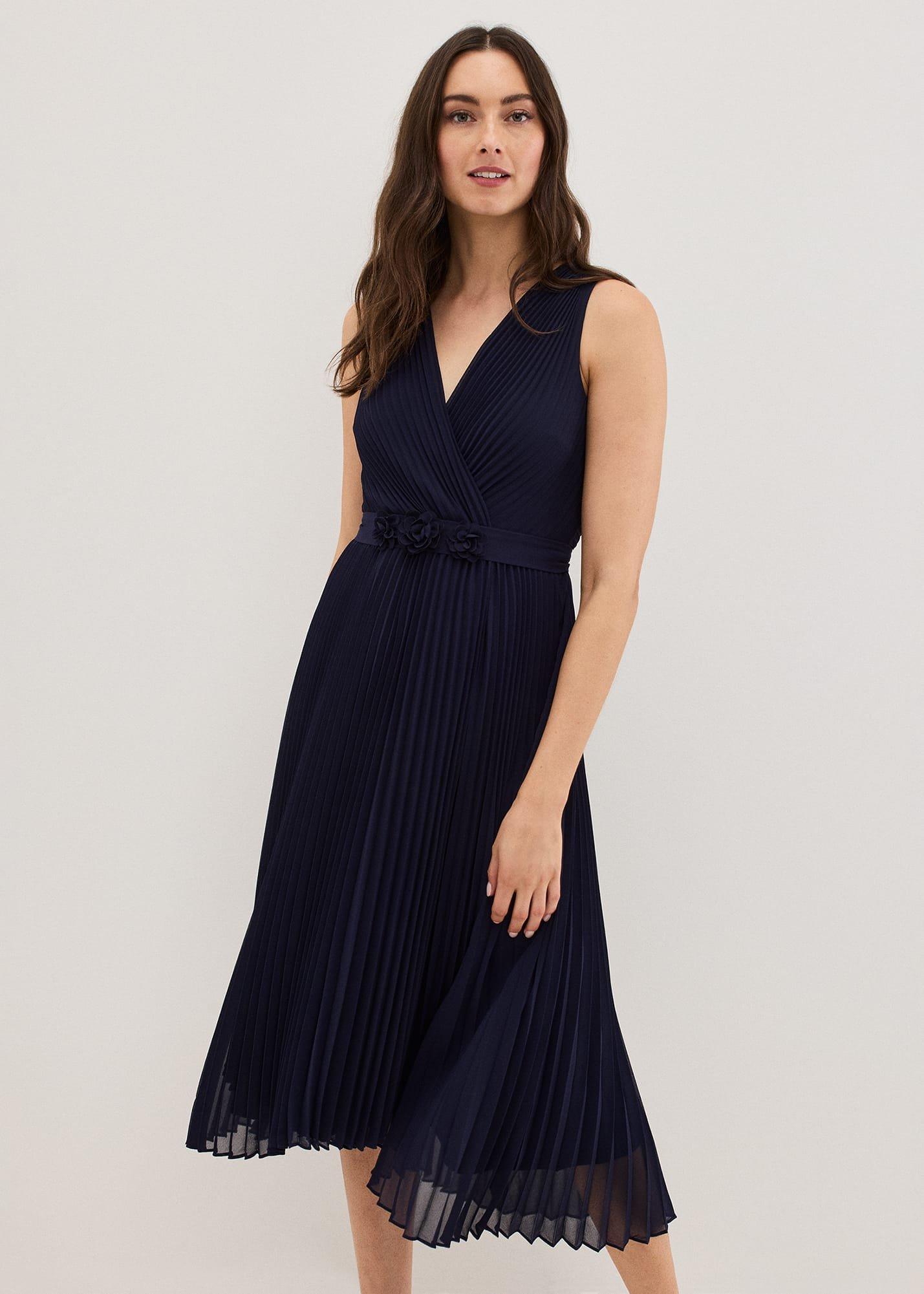 Cressida Pleated Midi Dress