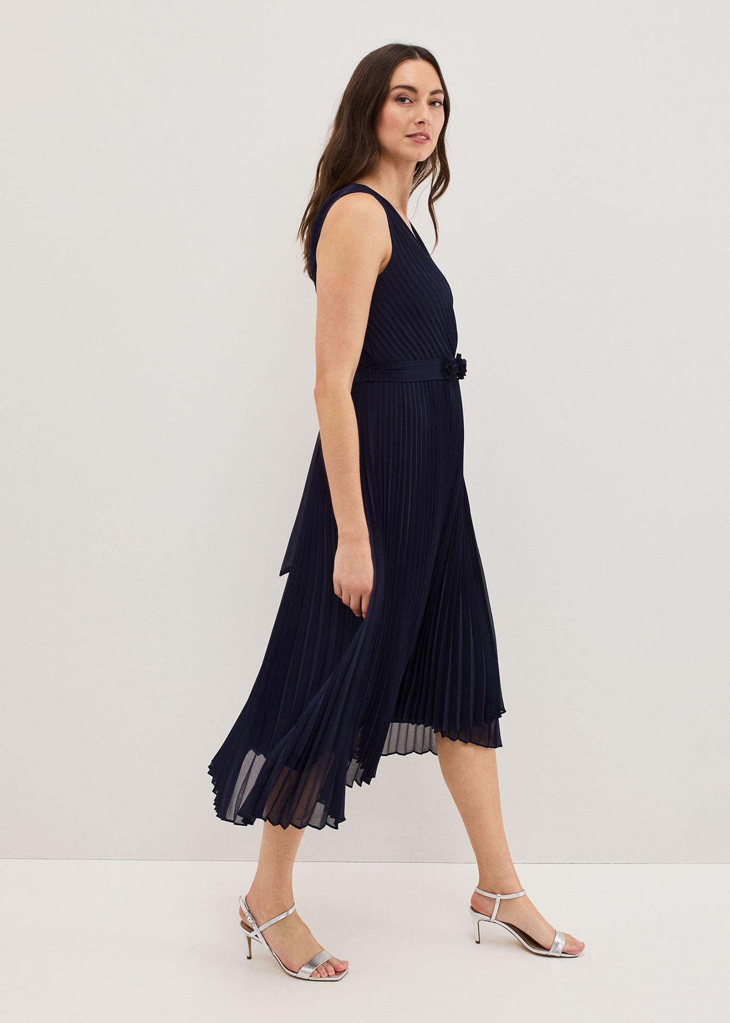 Cressida Pleated Midi Dress