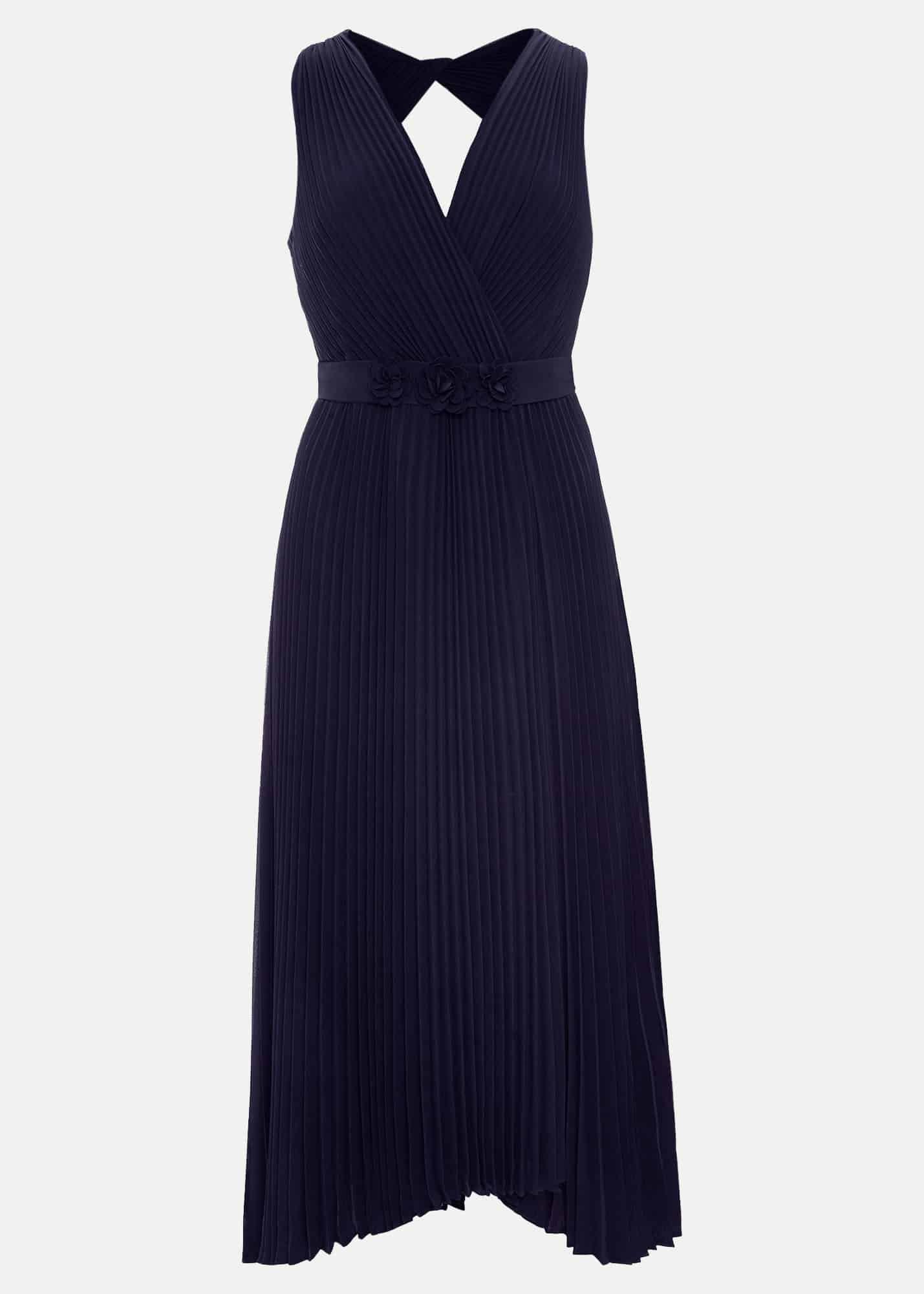 Cressida Pleat Midi Dress