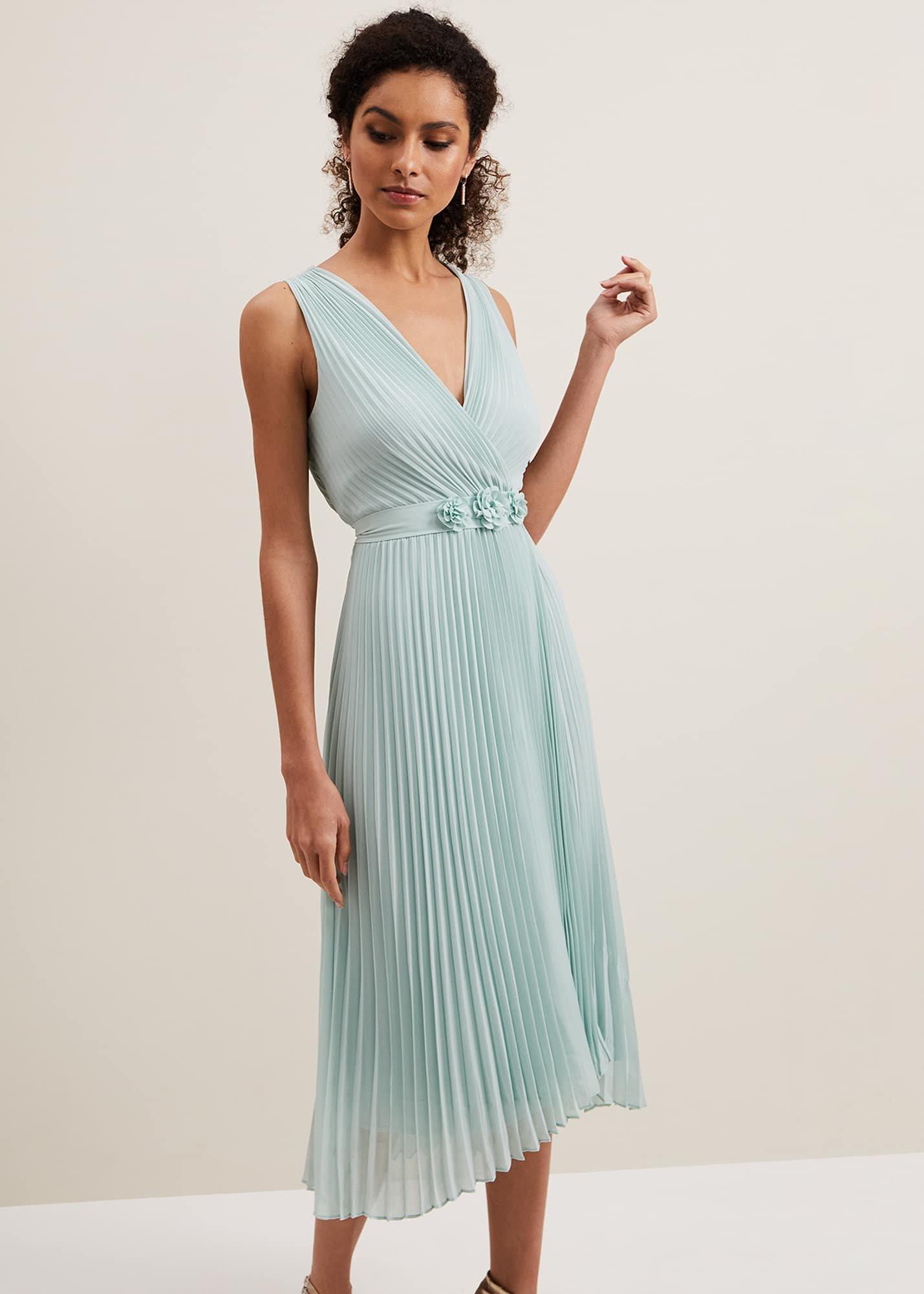 Cressida Pleated Midi Dress