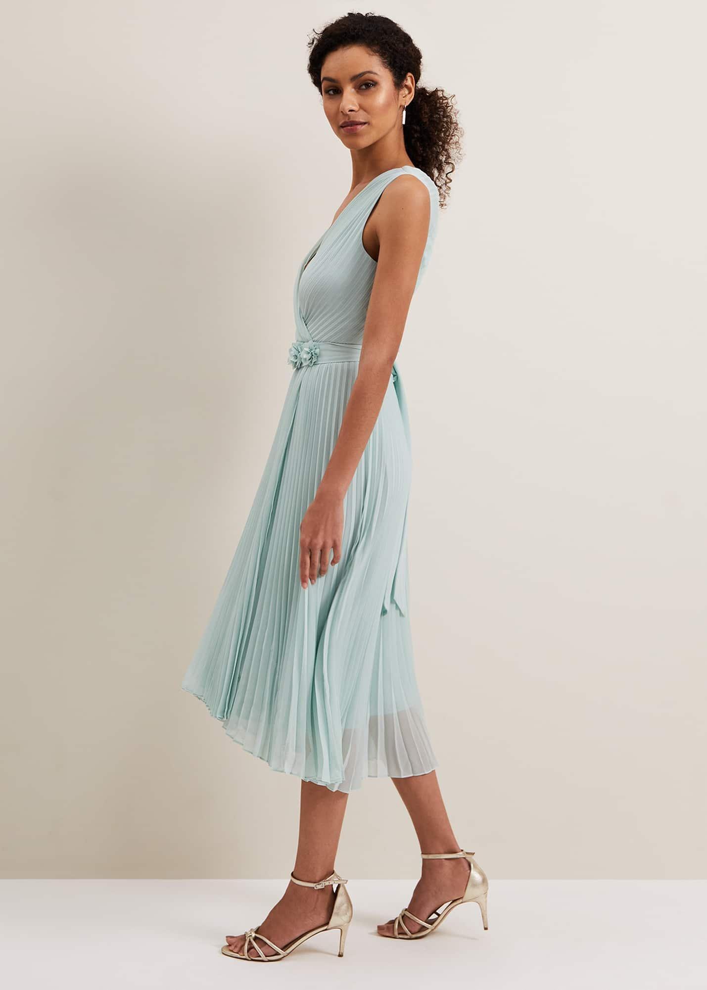 Cressida Pleated Midi Dress