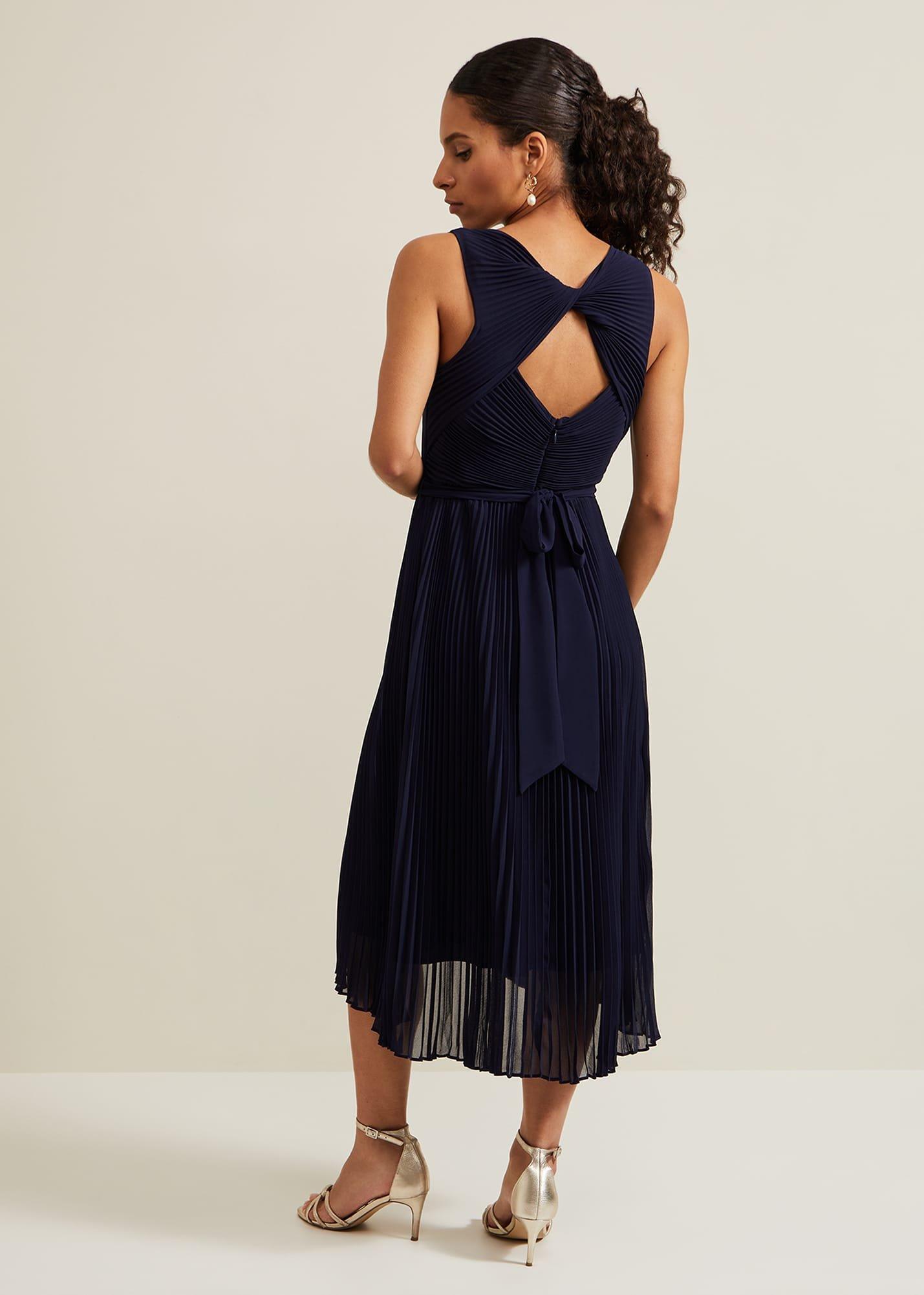 Petite Cressida Pleat Maxi Dress
