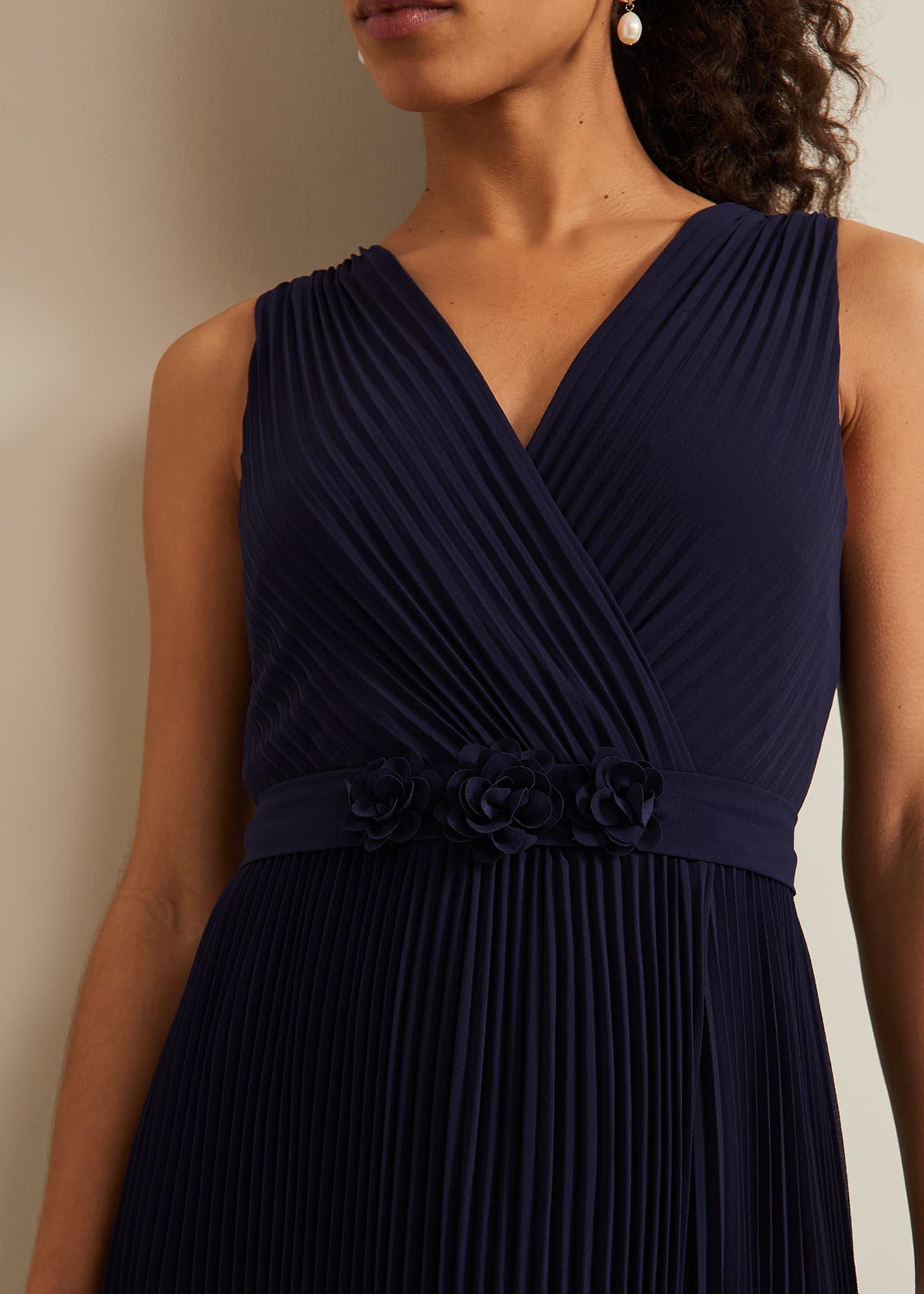 Petite Cressida Pleat Maxi Dress