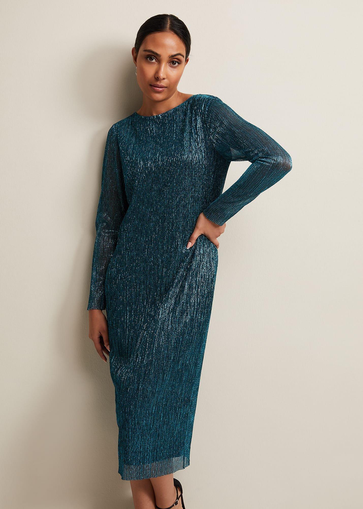 Petite Alix Plisse Dress
