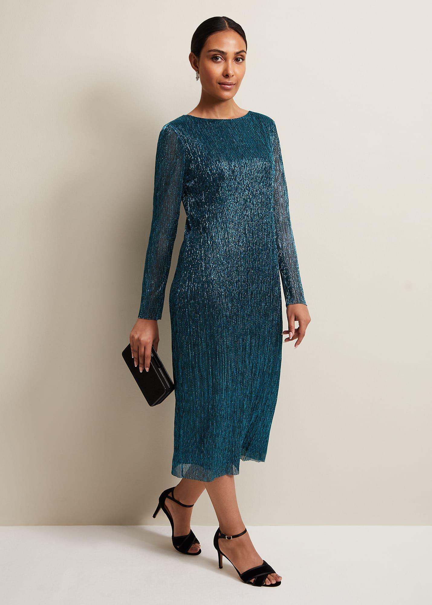 Petite Alix Plisse Dress