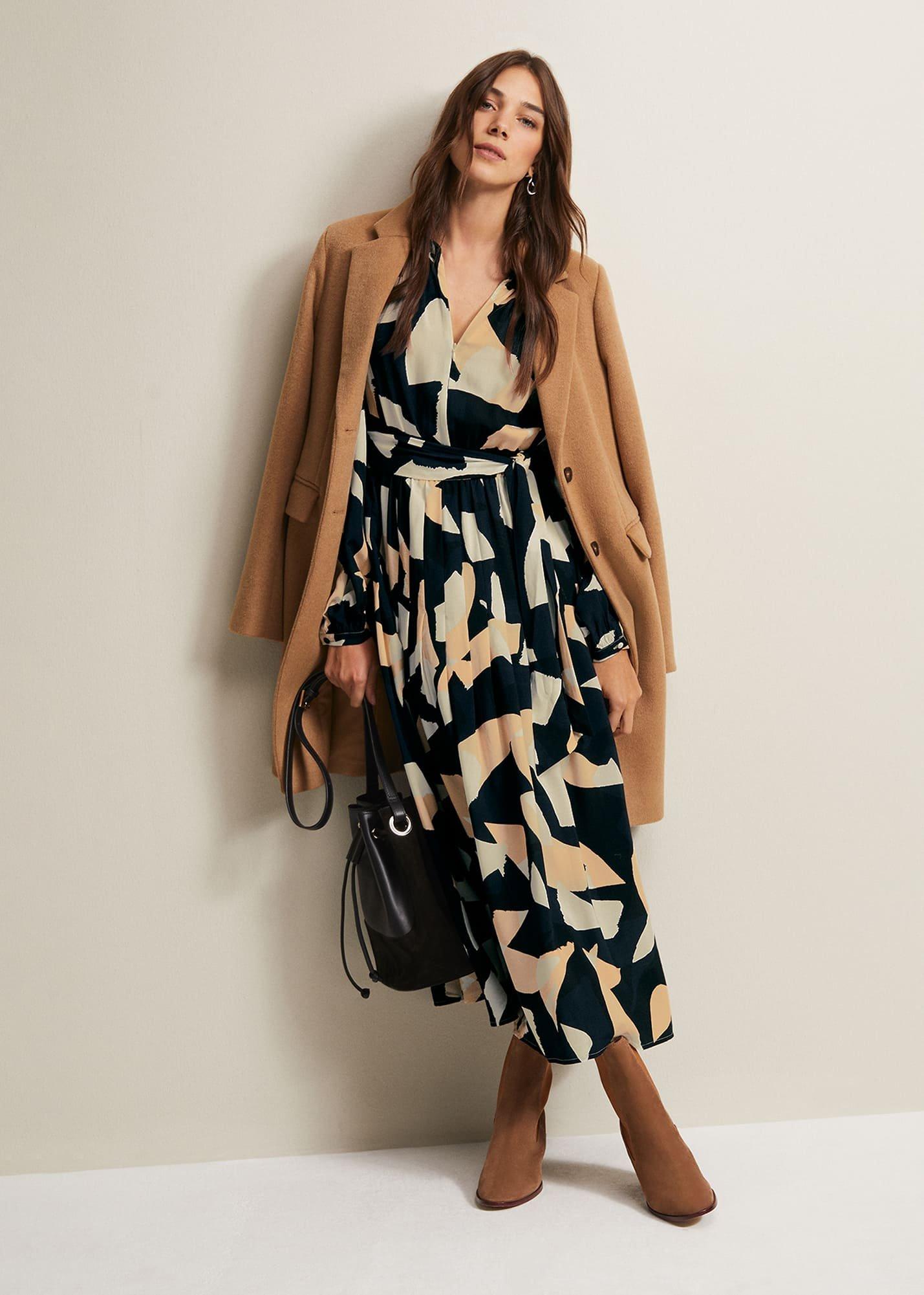 Callie Abstract Midi Dress
