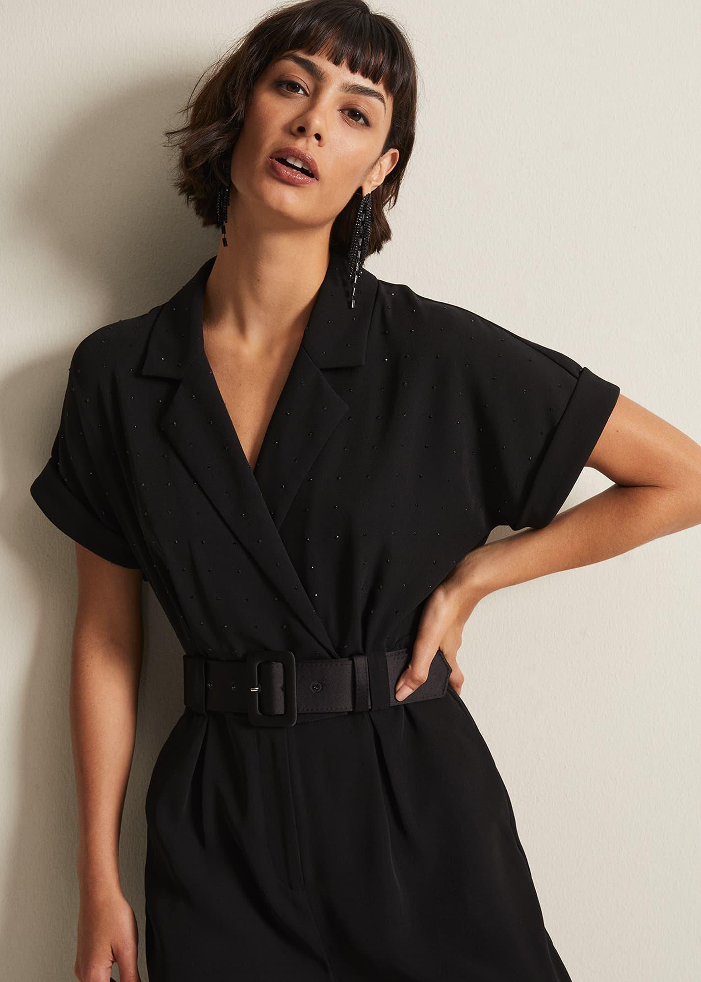 Constance Black Wide Leg Jumpsuit