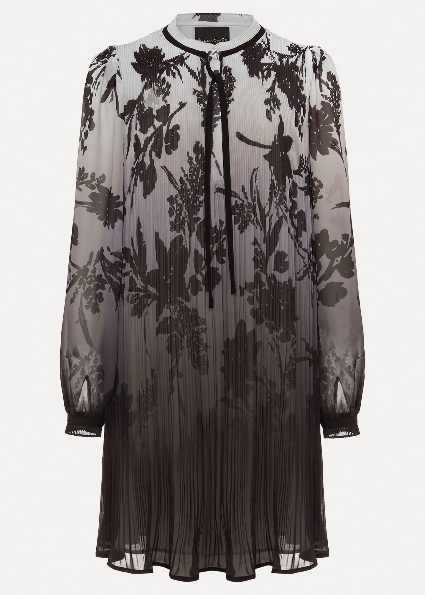 Sally Floral Pleated Swing Mini Dress