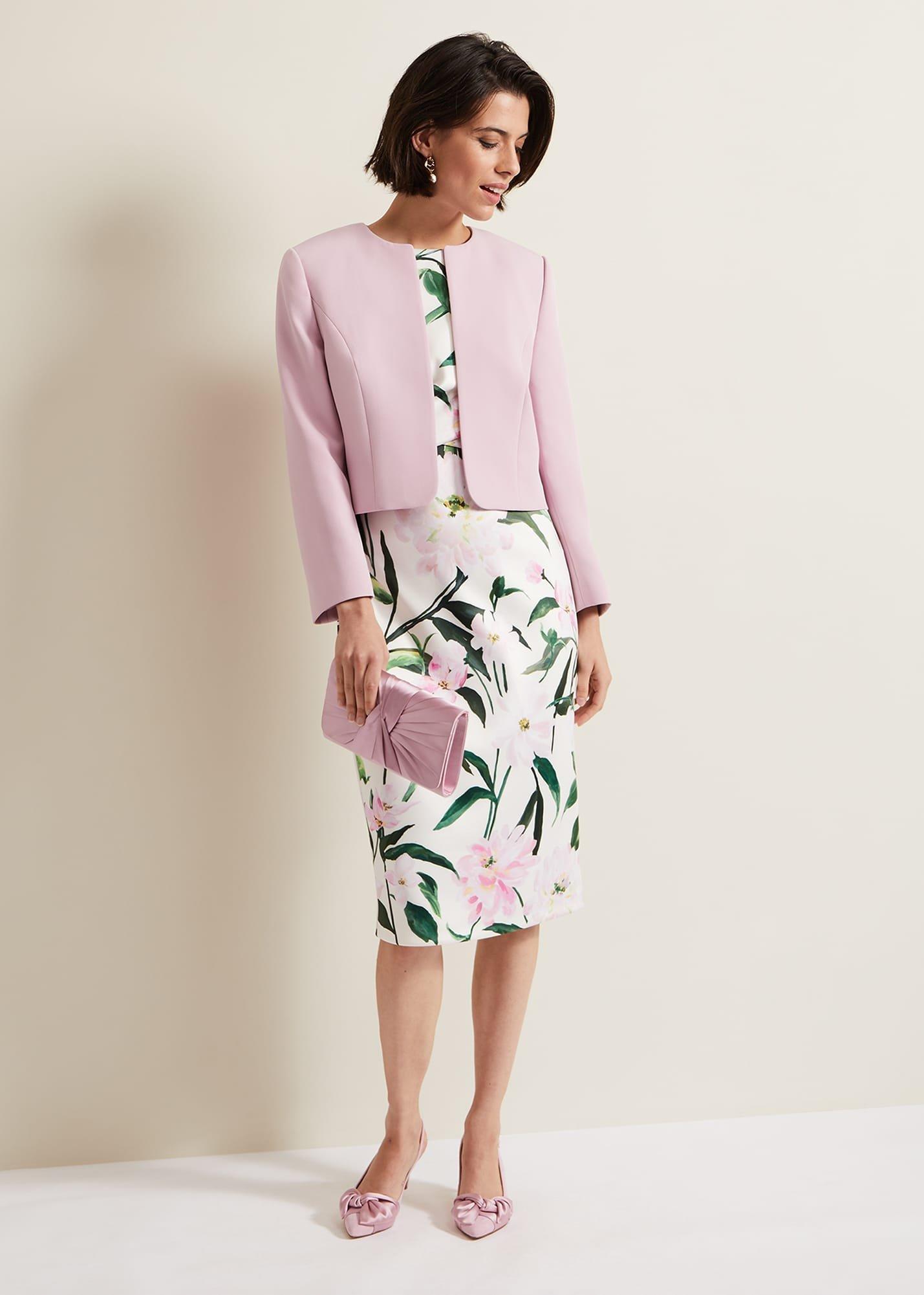 Elsa Floral Scuba Midi Dress