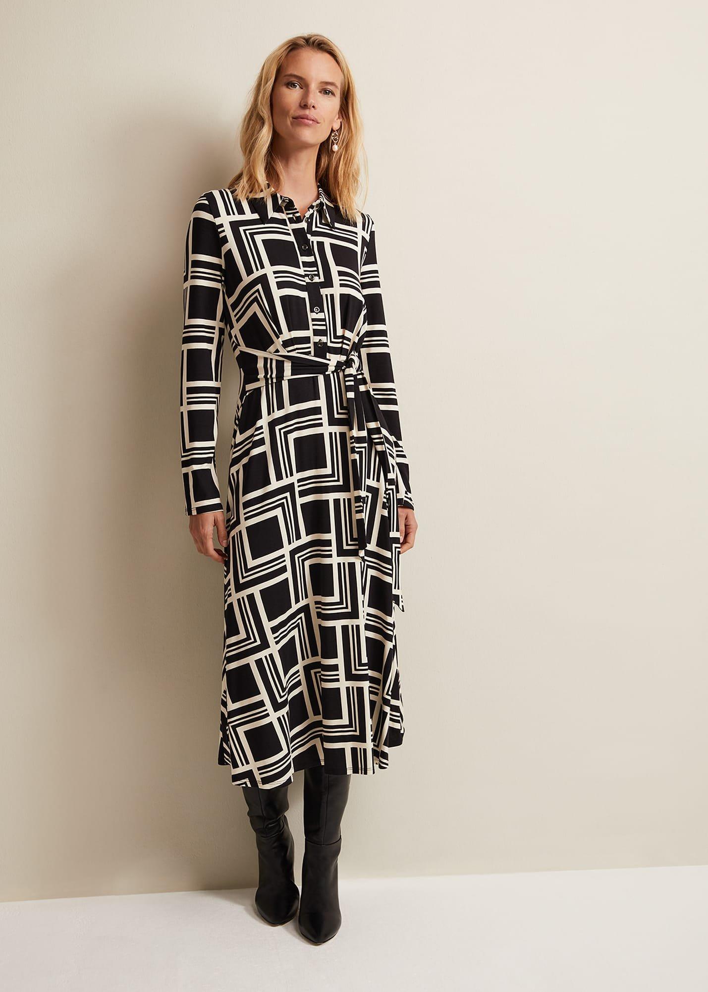 April Geo Midi Dress