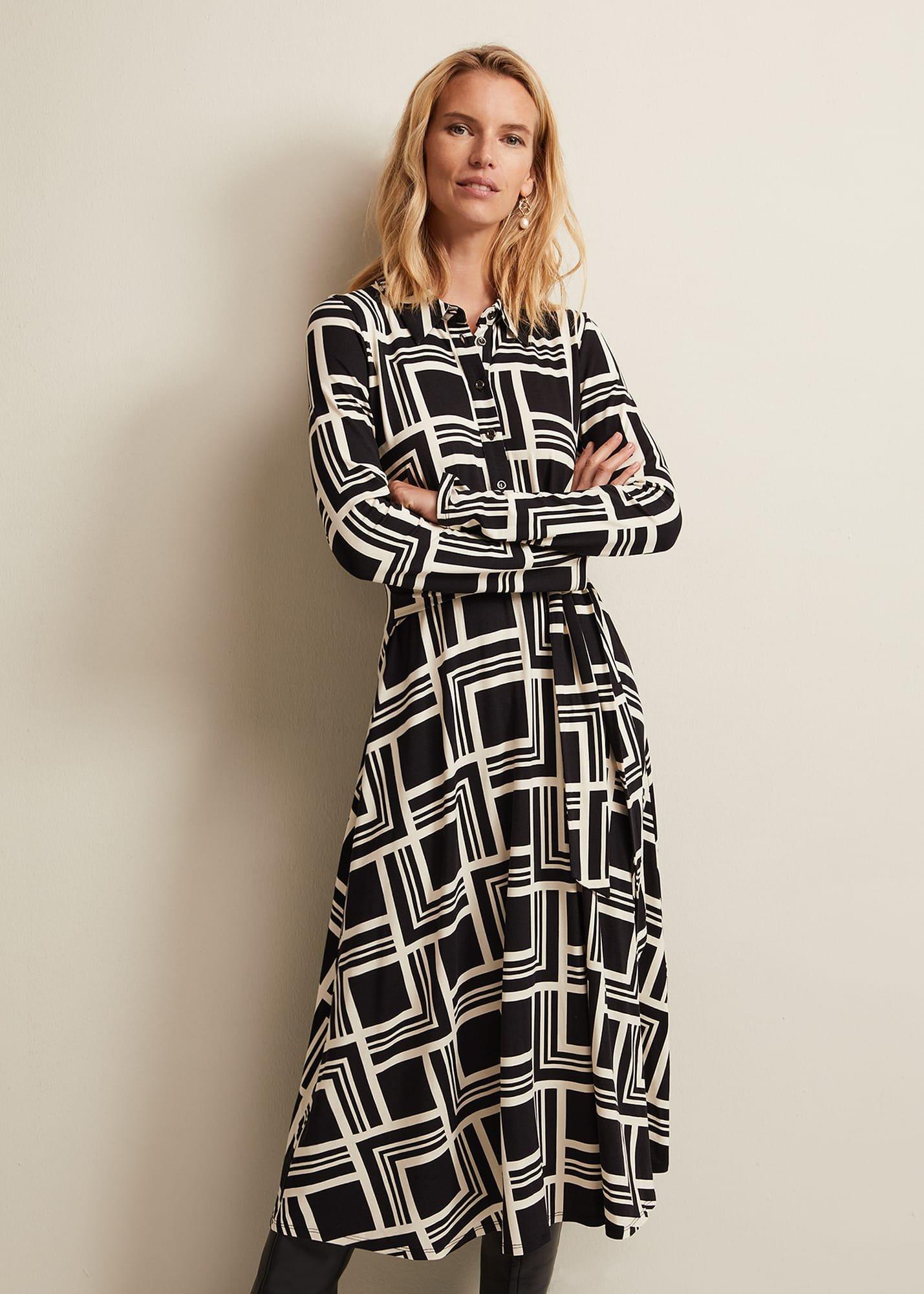 April Geo Midi Dress