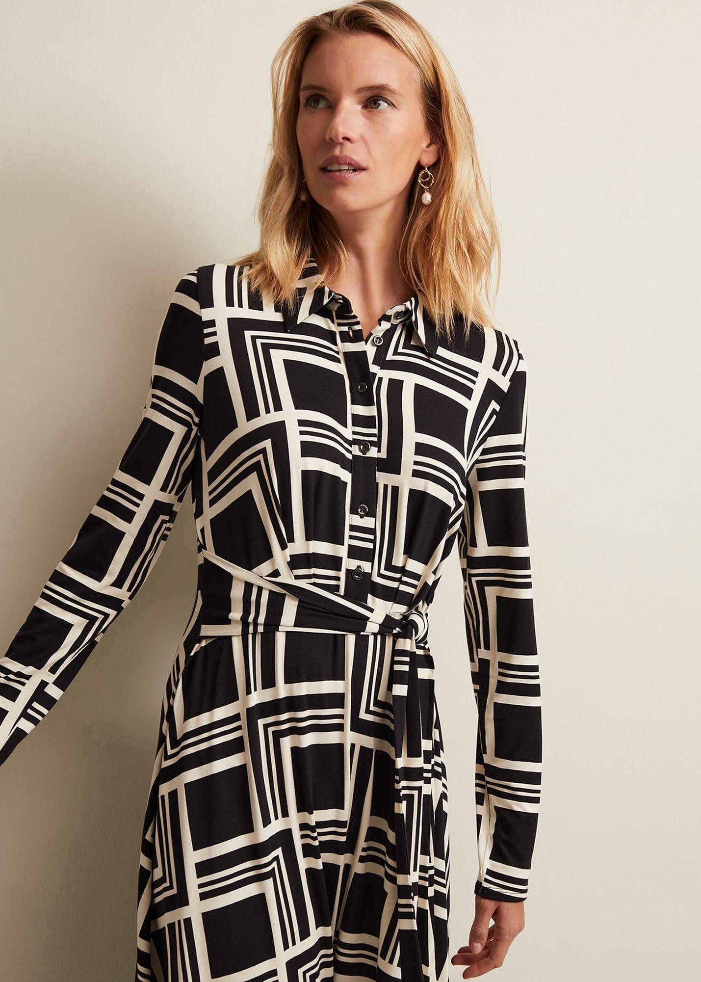 April Geo Midi Dress