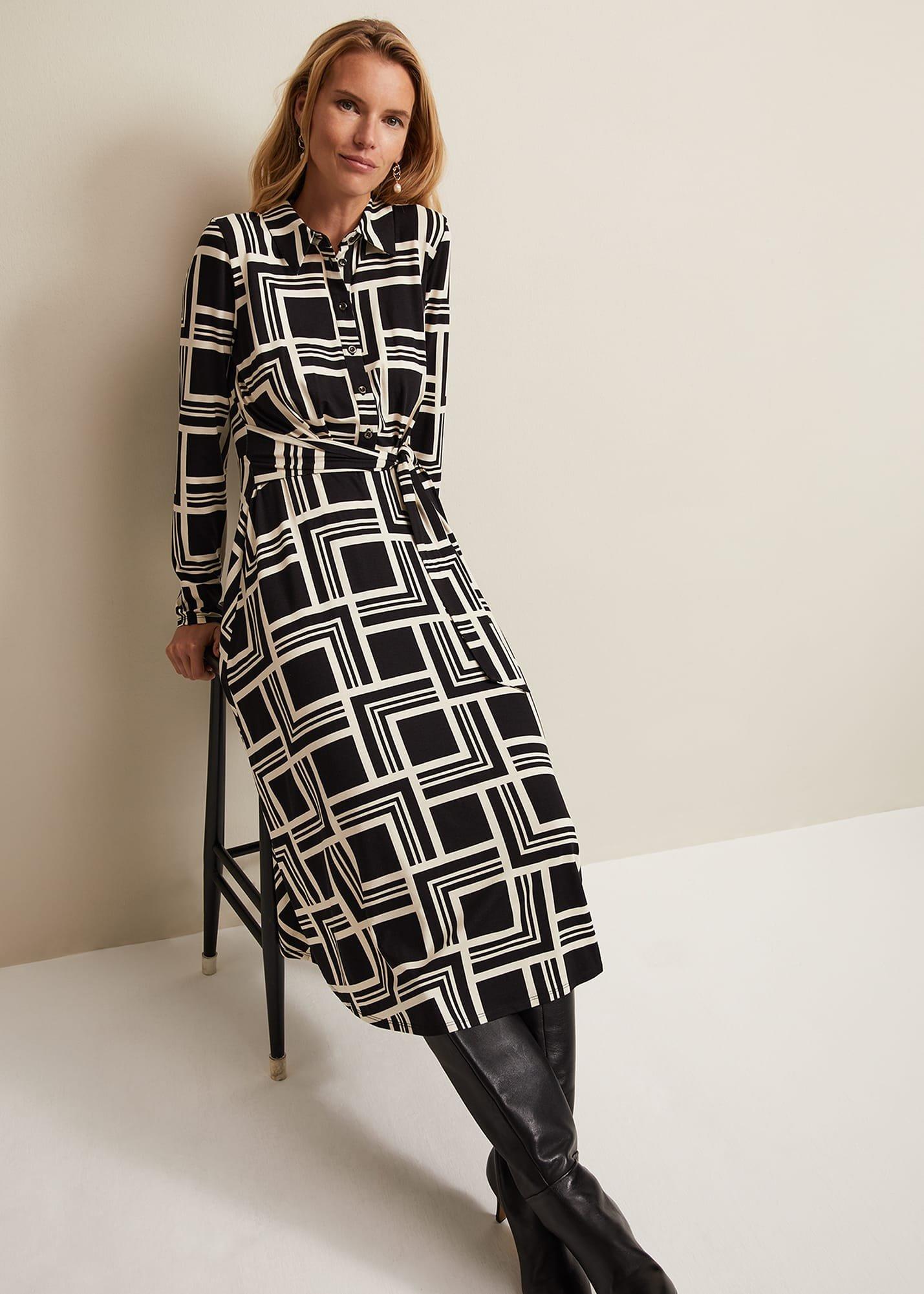 April Geo Midi Dress