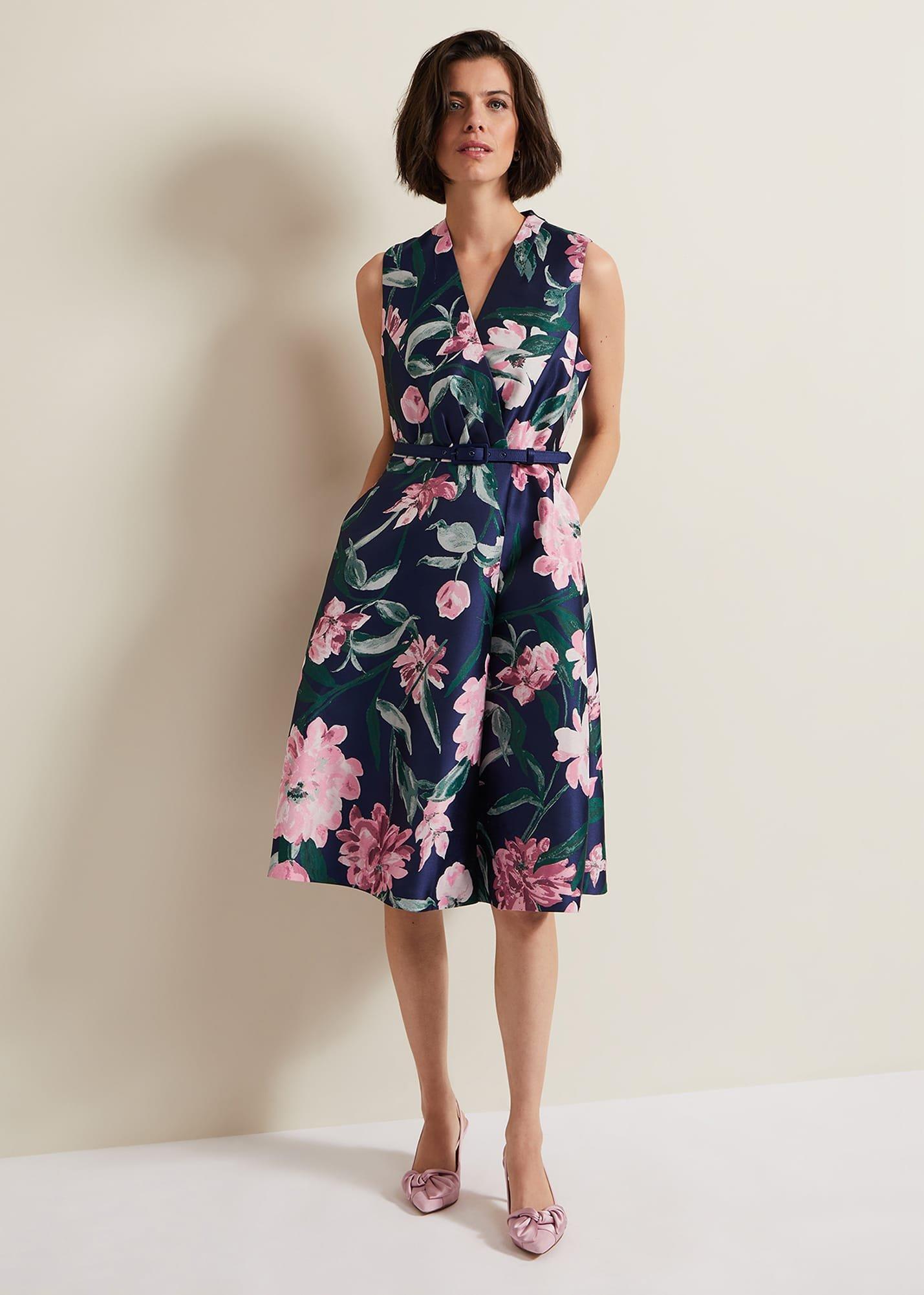 Salina Floral Jacquard Dress