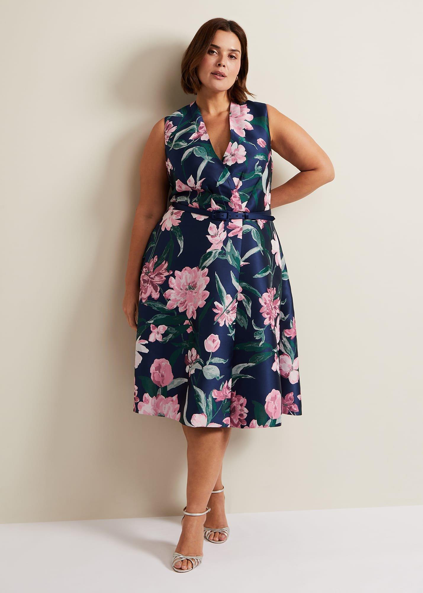 Salina Floral Jacquard Dress