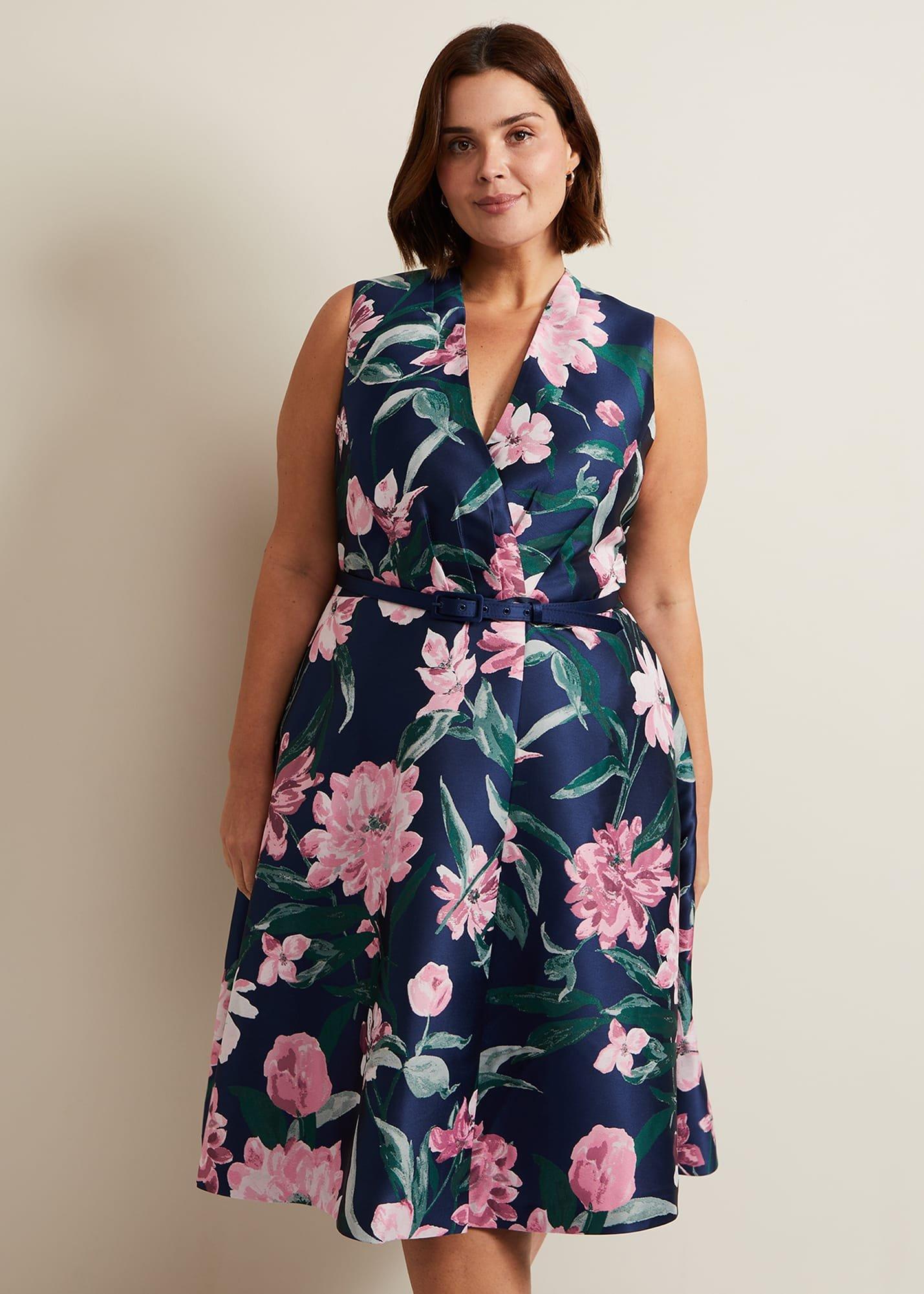 Salina Floral Jacquard Dress