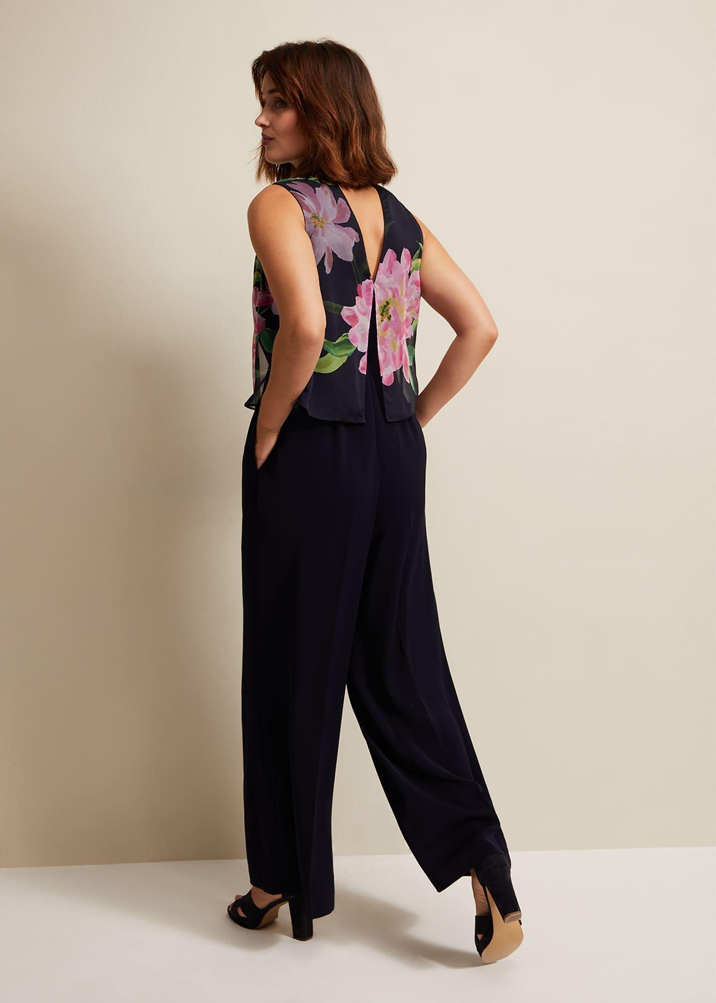 Agnes Floral Overlay Jumpsuit