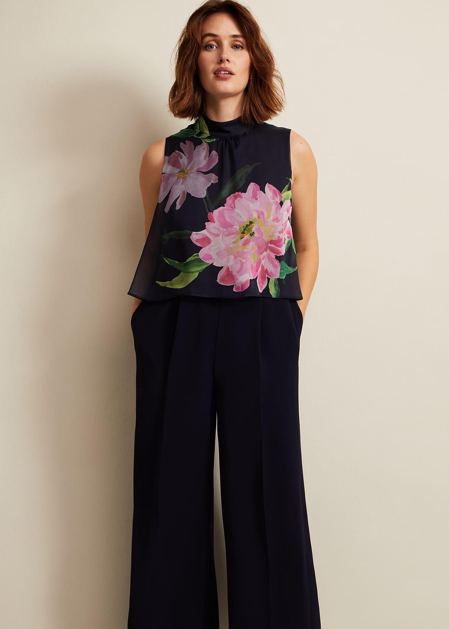 Agnes Floral Overlay Jumpsuit