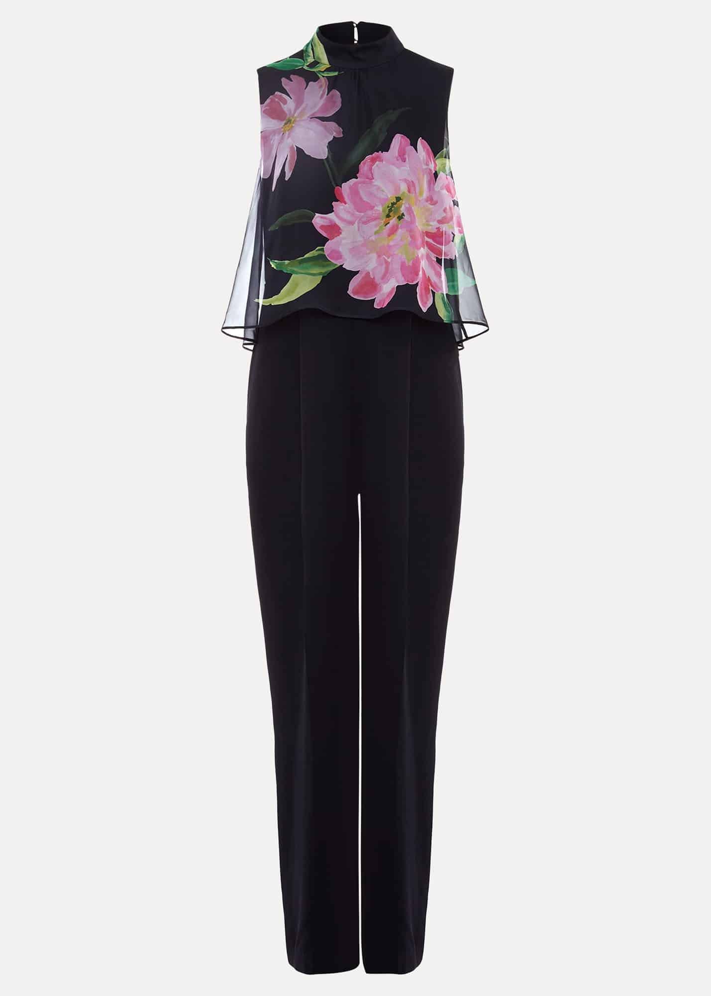 Agnes Floral Overlay Jumpsuit