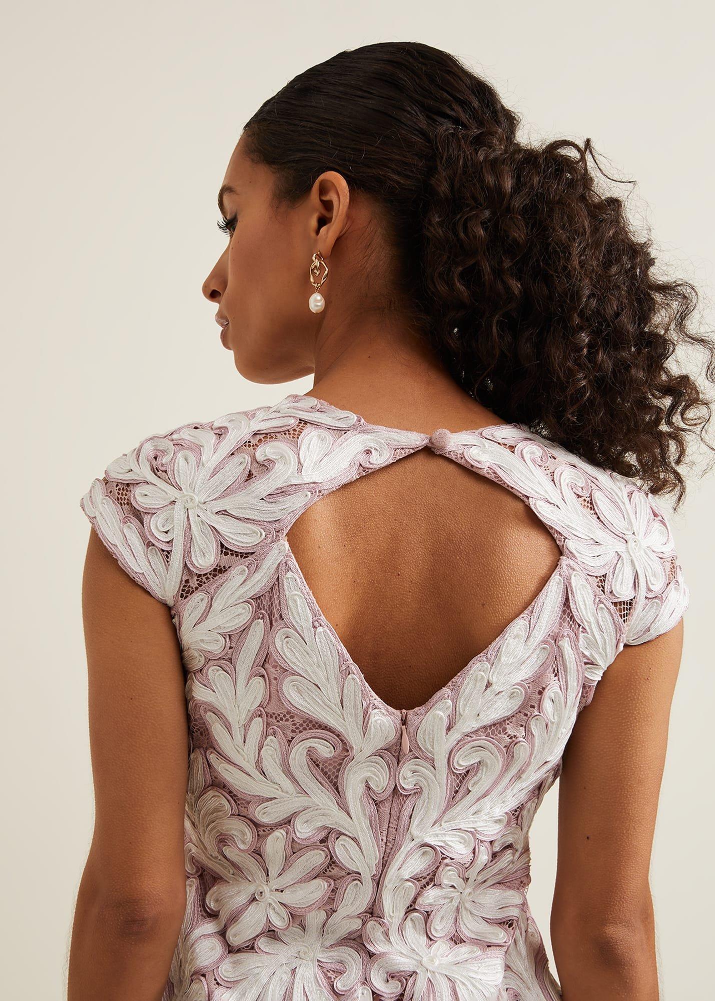 Petite Karima Tapework Midi Dress