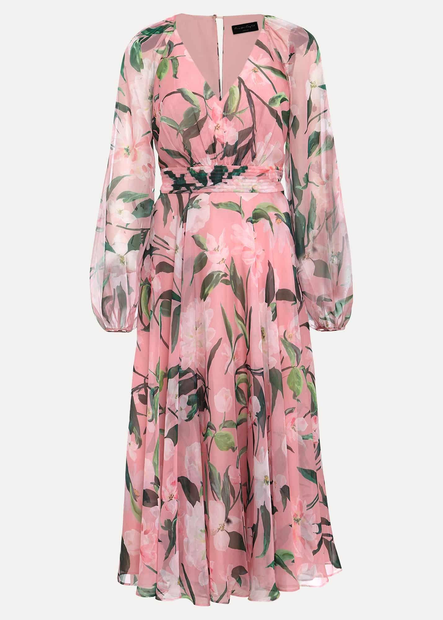 Petite Lina Printed Midi Dress