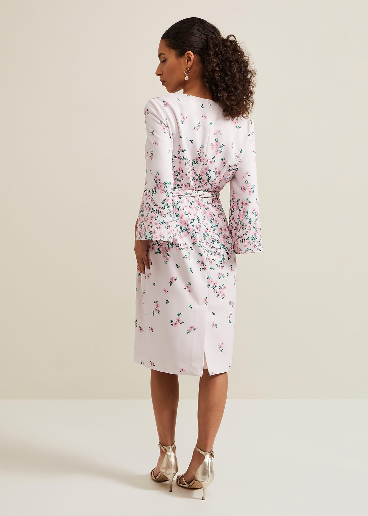 Petite Giovanna Floral Belted Dress