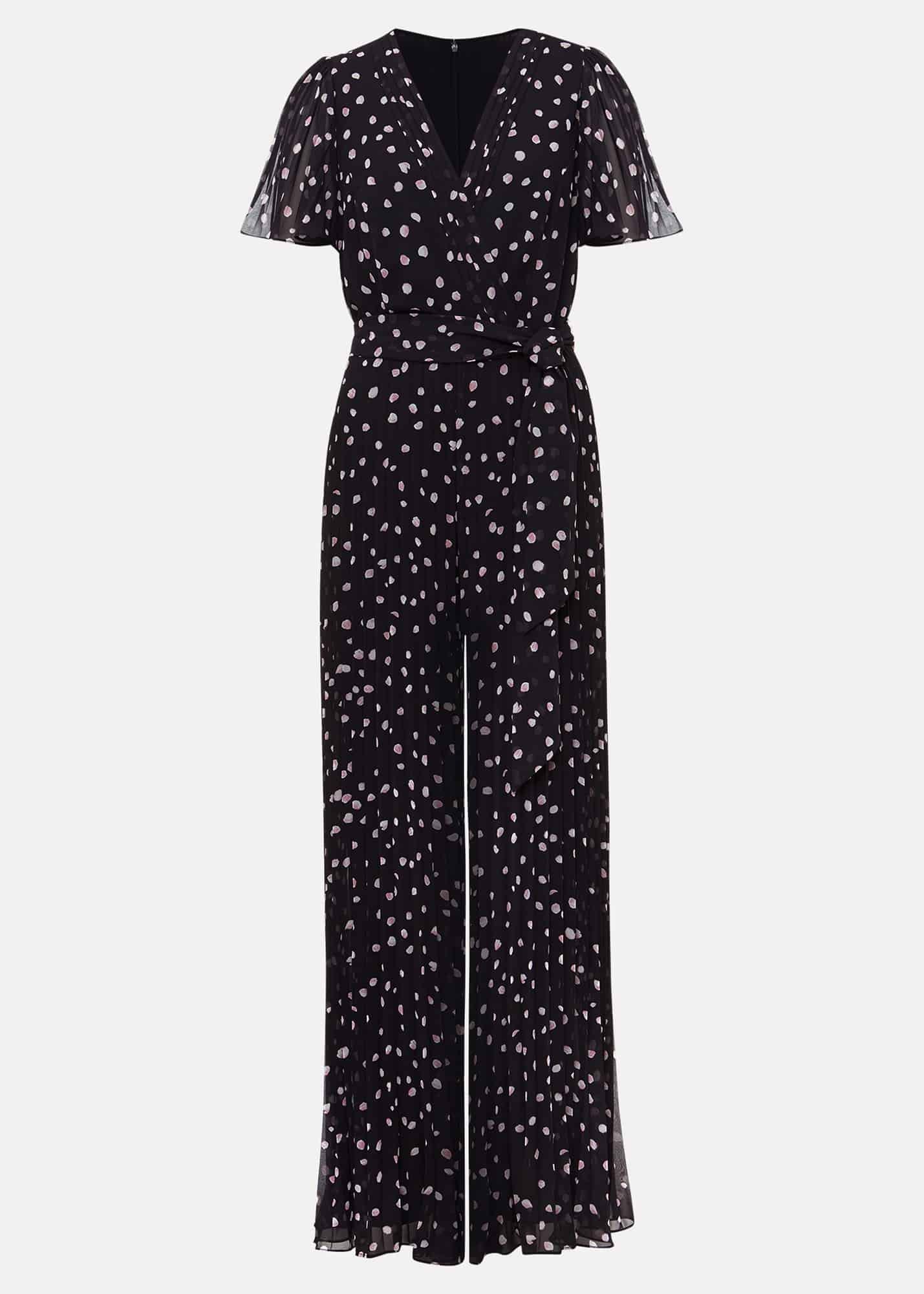 Alexandra Spot Pleat Jumpsuit