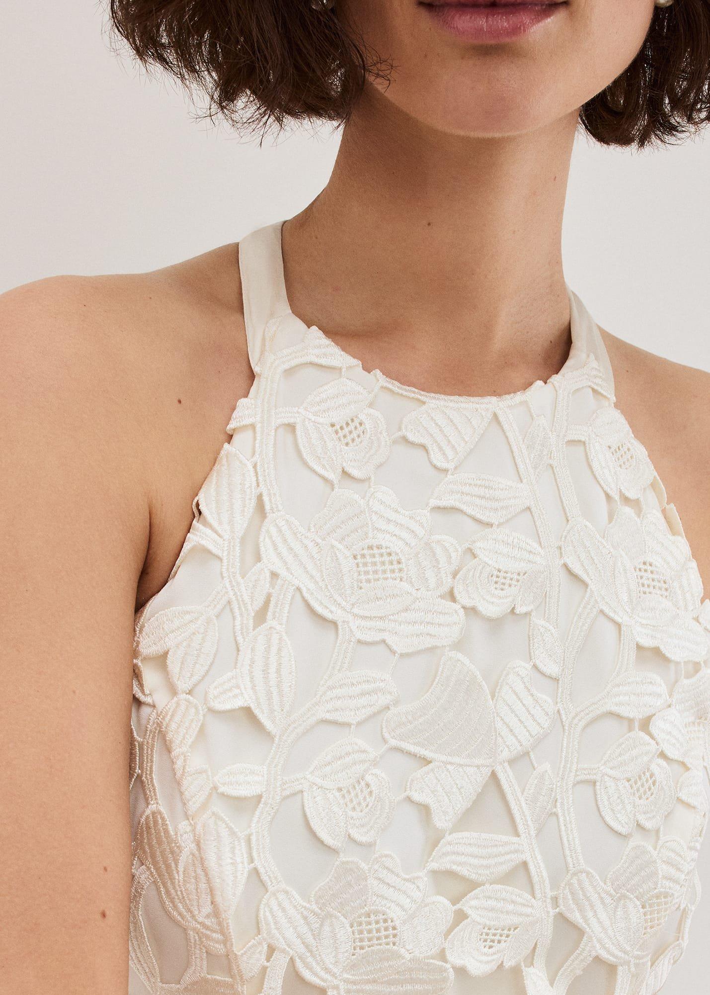 Olivia Bridal Lace Maxi Dress