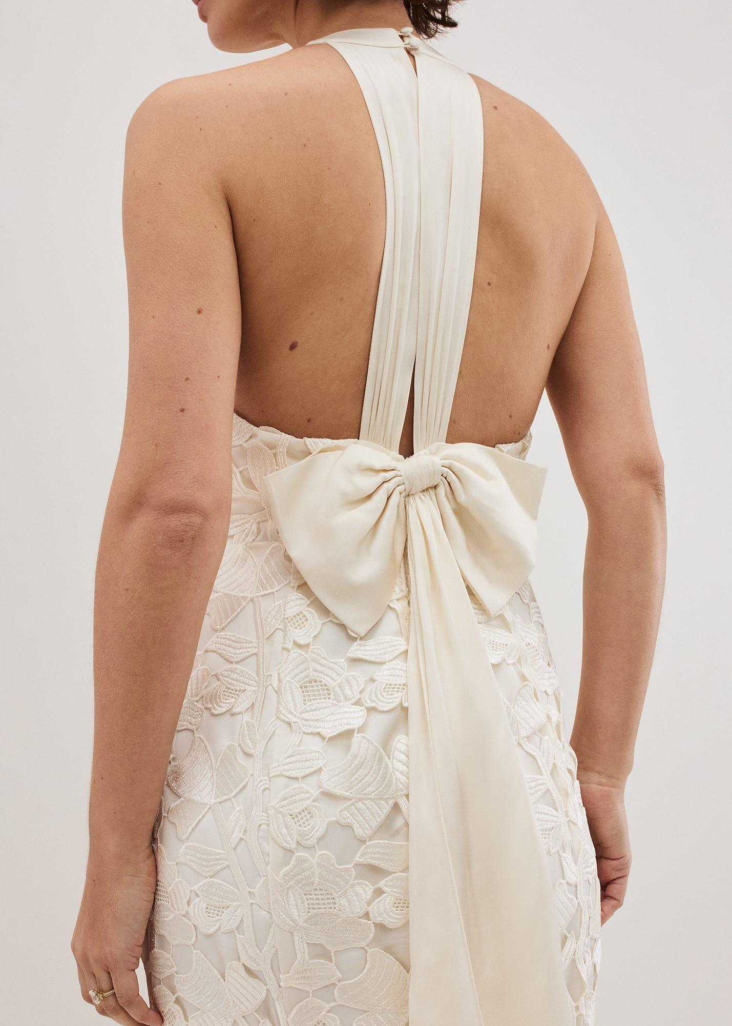 Olivia Bridal Lace Maxi Dress
