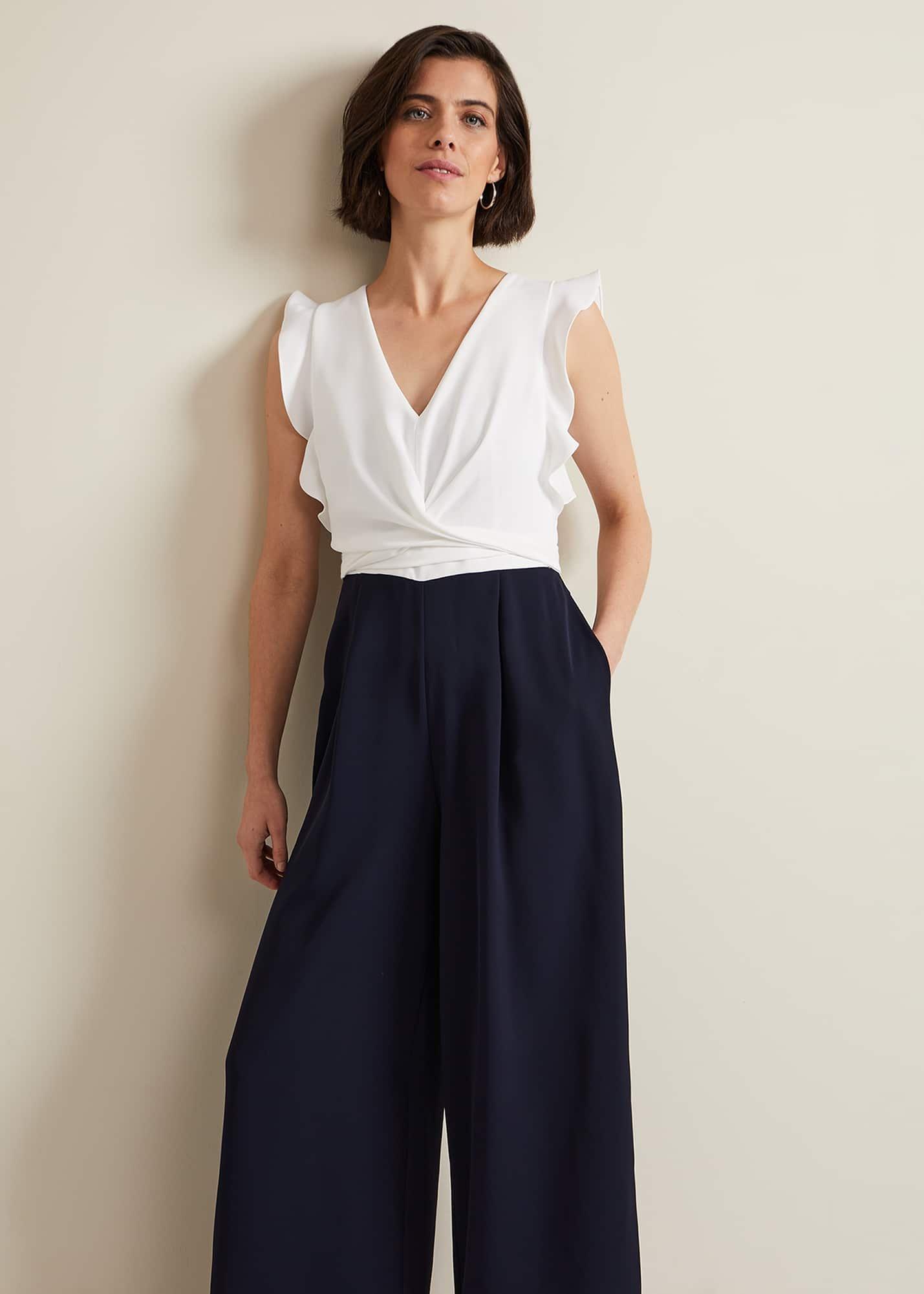 Ayla Ruffle Wrap Jumpsuit