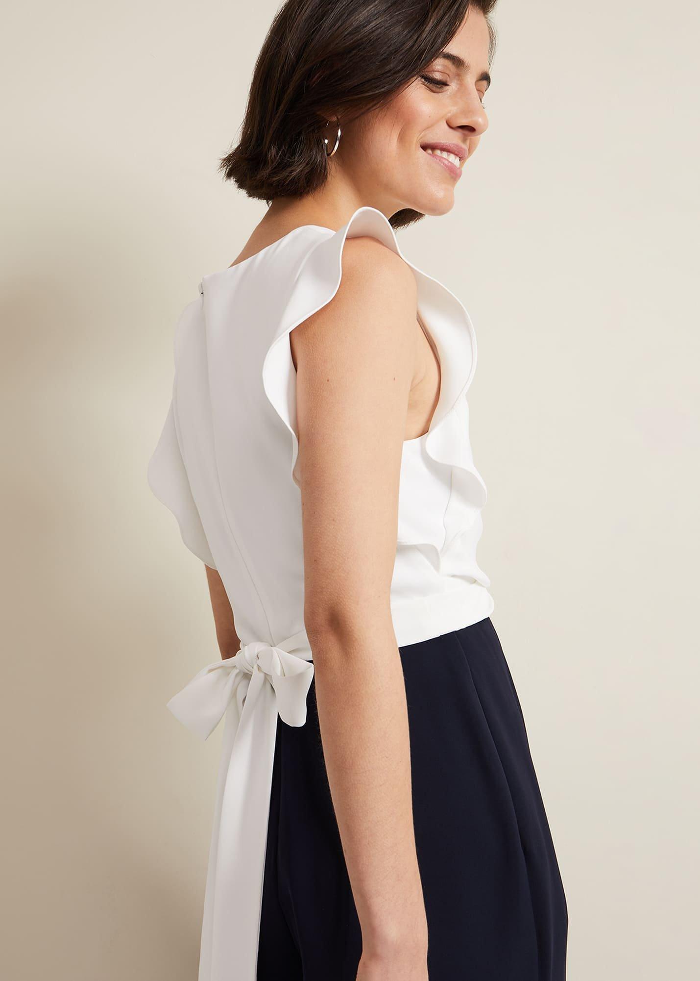 Ayla Ruffle Wrap Jumpsuit