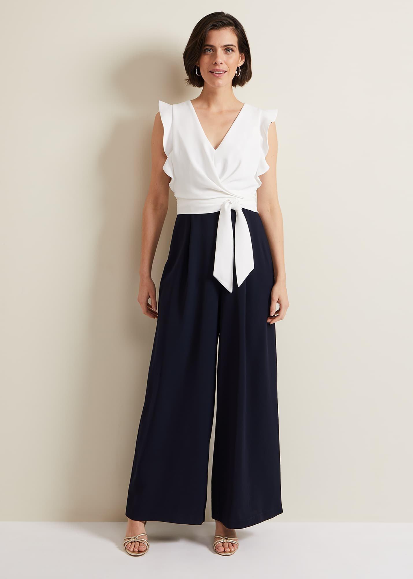 Ayla Ruffle Wrap Jumpsuit