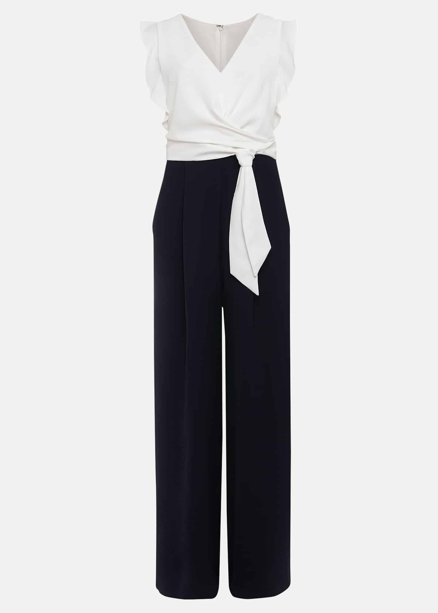 Petite Ayla Ruffle Colourblock Jumpsuit
