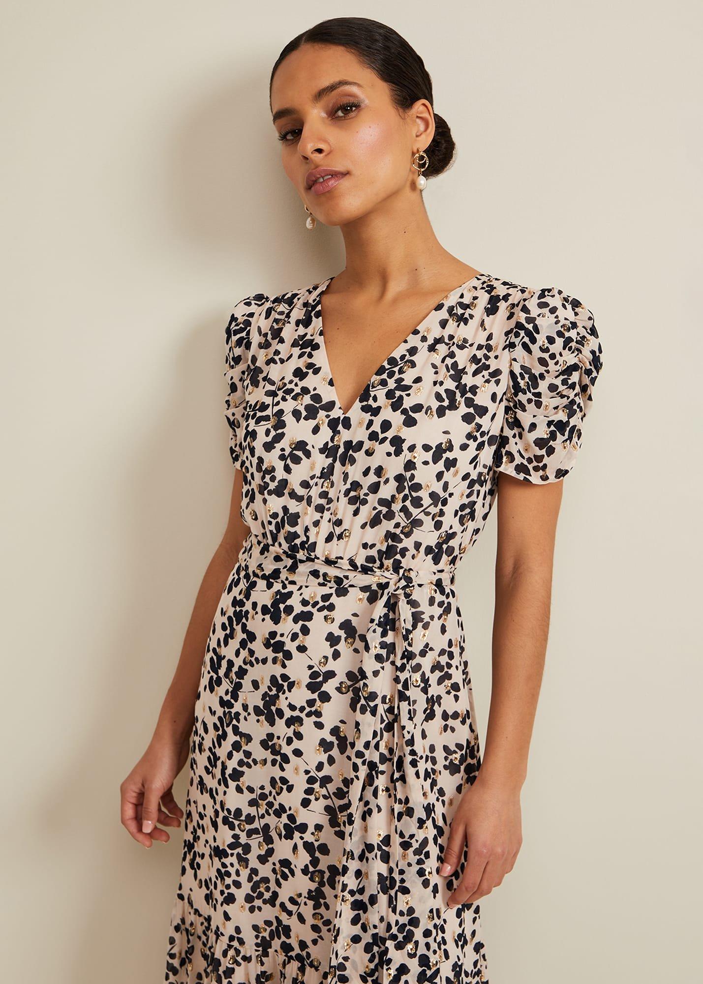 Petite Amy Floral Midi Dress