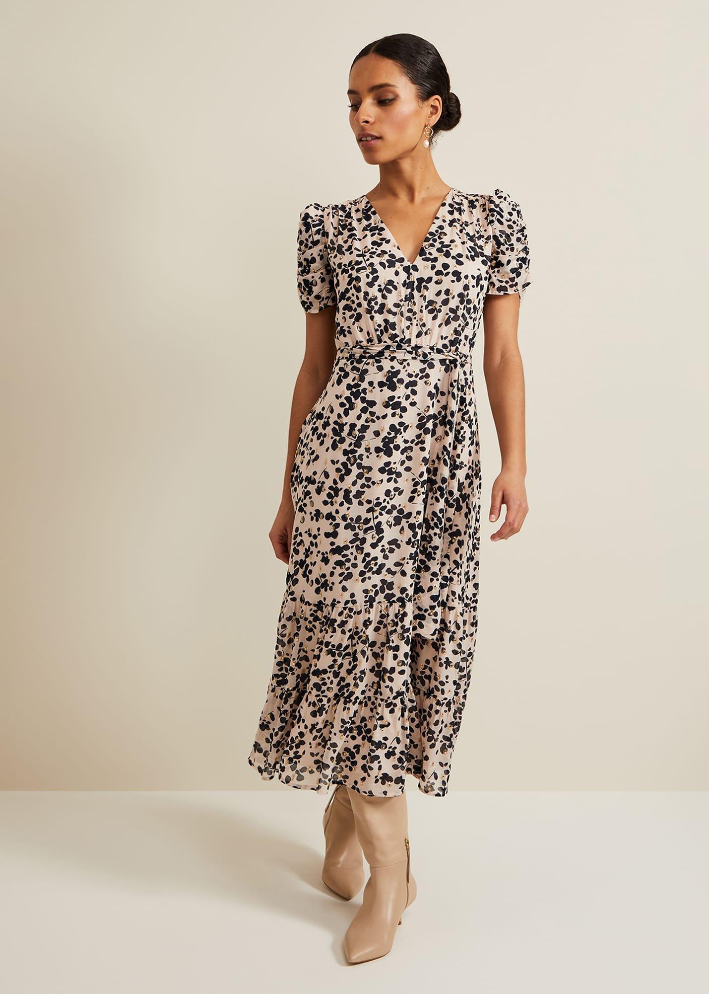 Petite Amy Floral Midi Dress