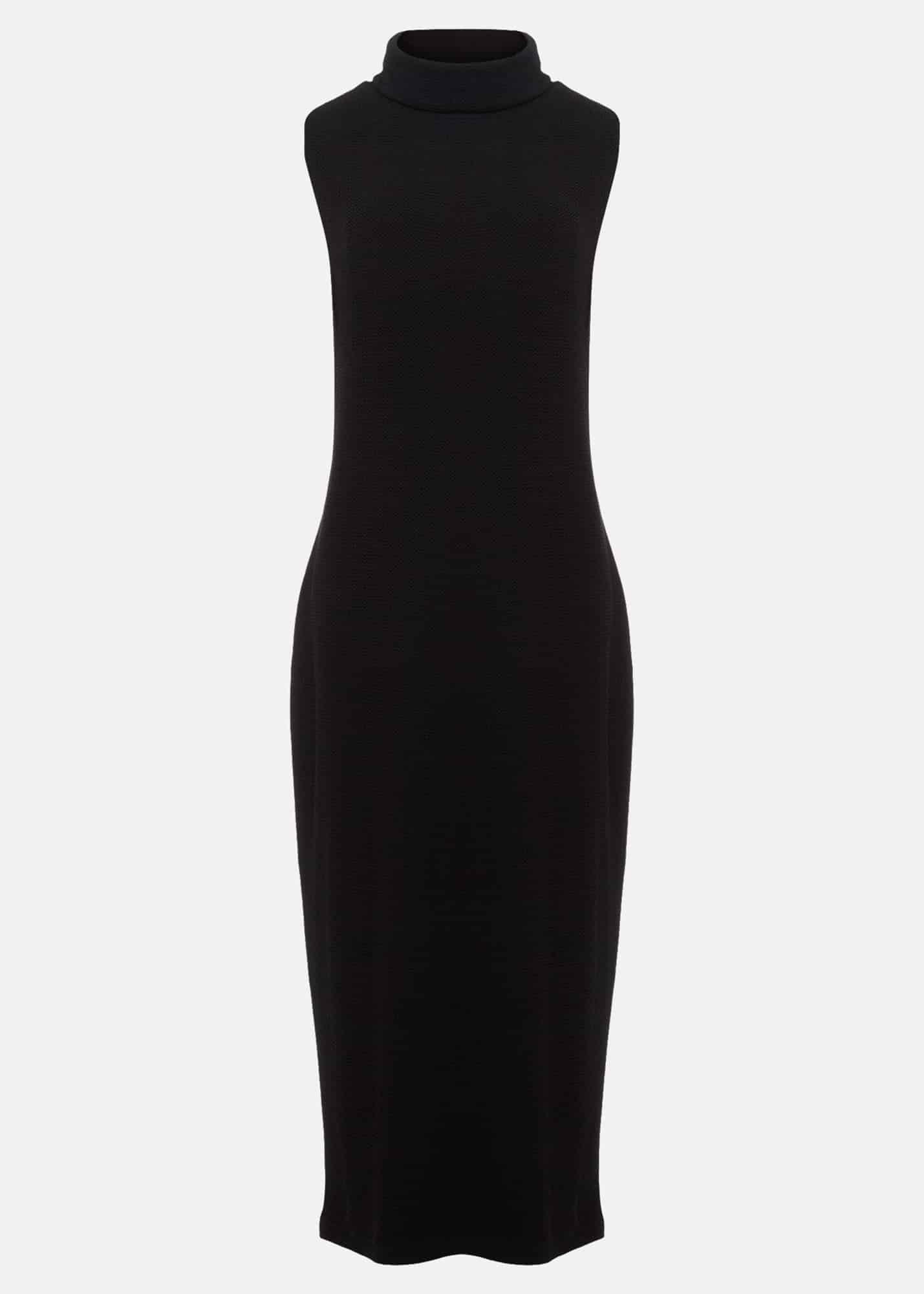 Jessica Black Jersey Bodycon Midi Dress