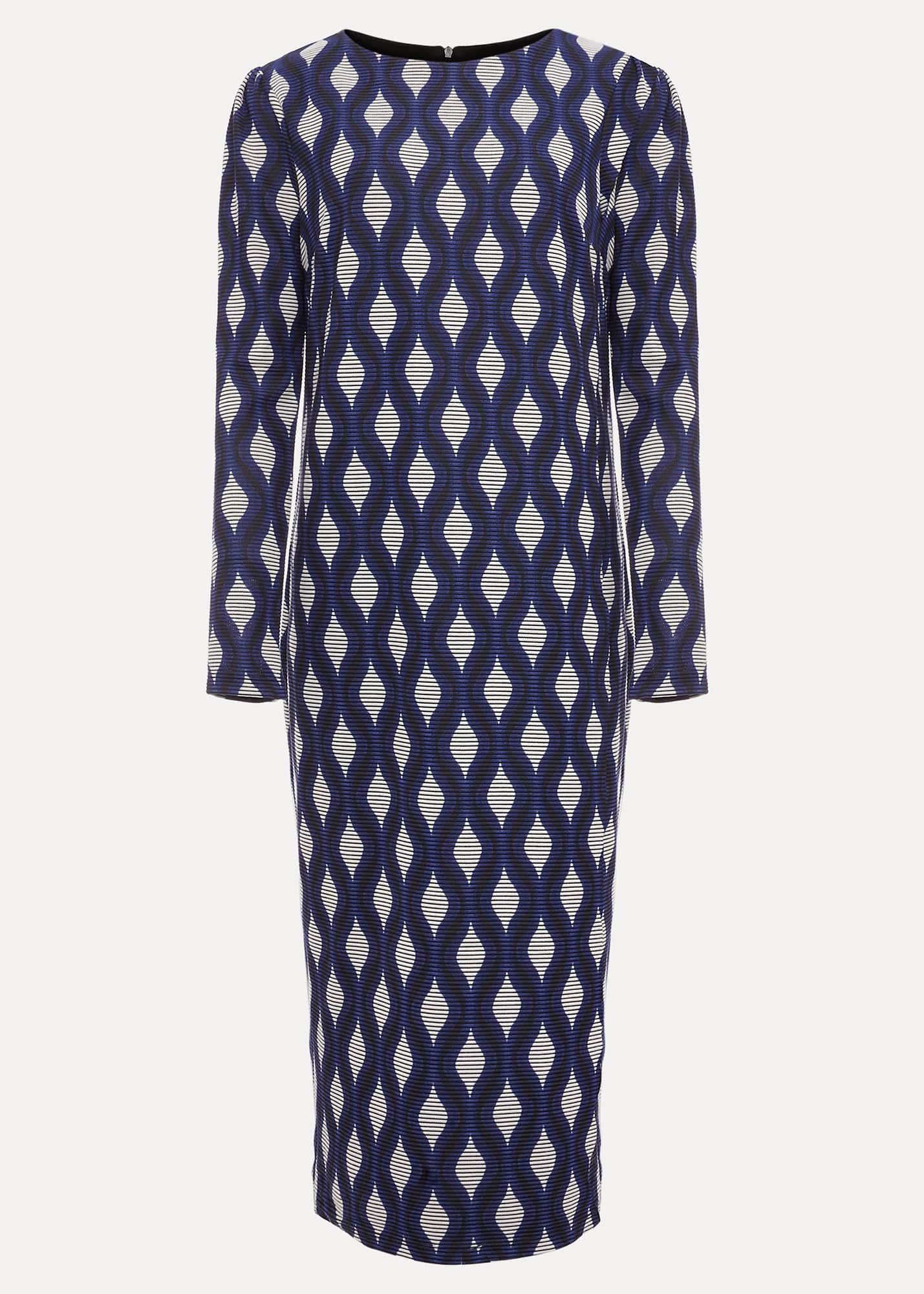 Kelly Geo Midi Shift Dress