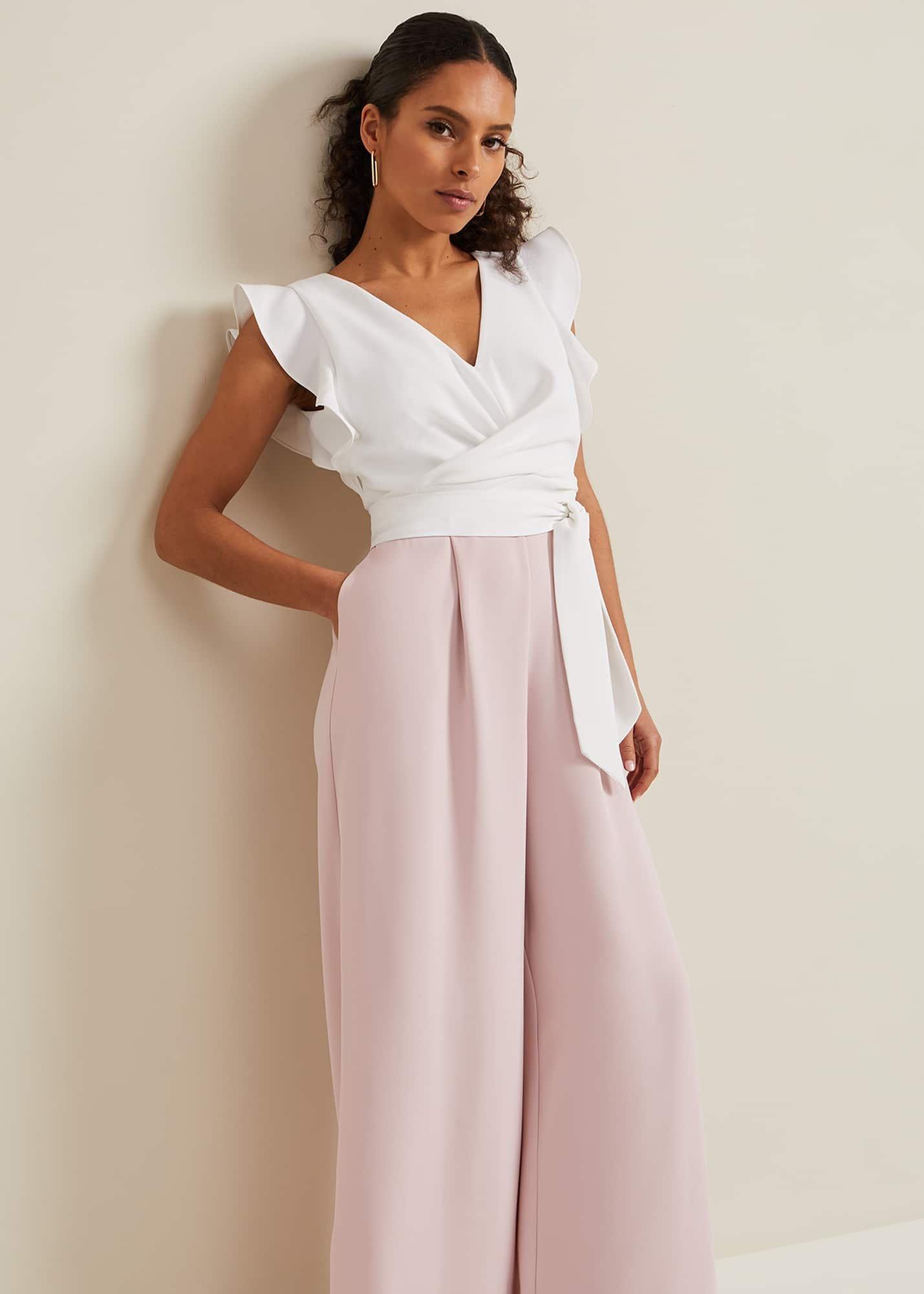 Petite Ayla Ruffle Jumpsuit