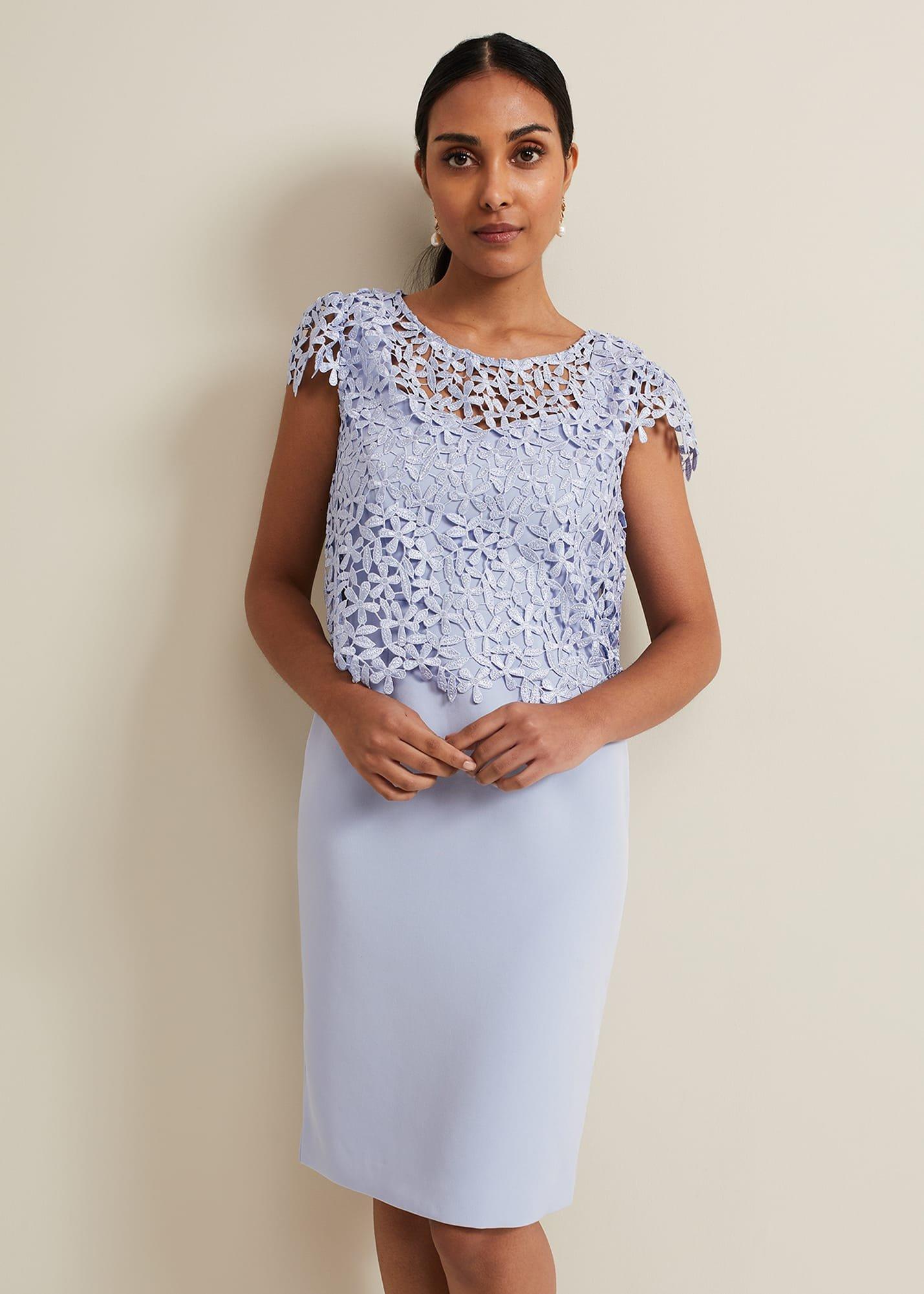 Petite Daisy Lace Double Layer Dress