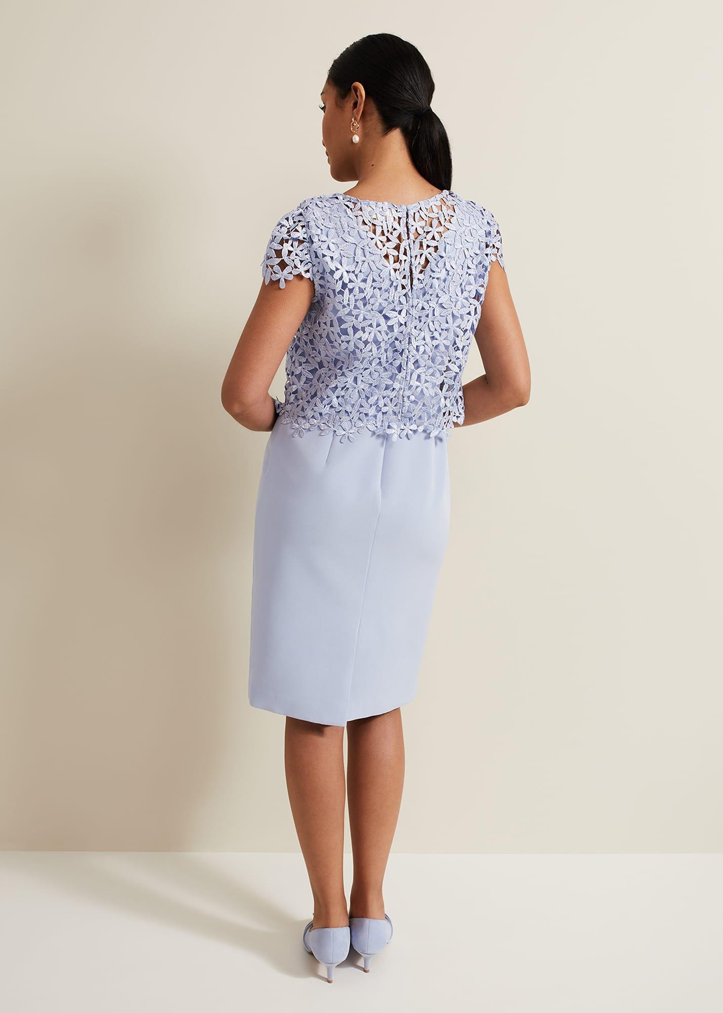 Petite Daisy Lace Double Layer Dress