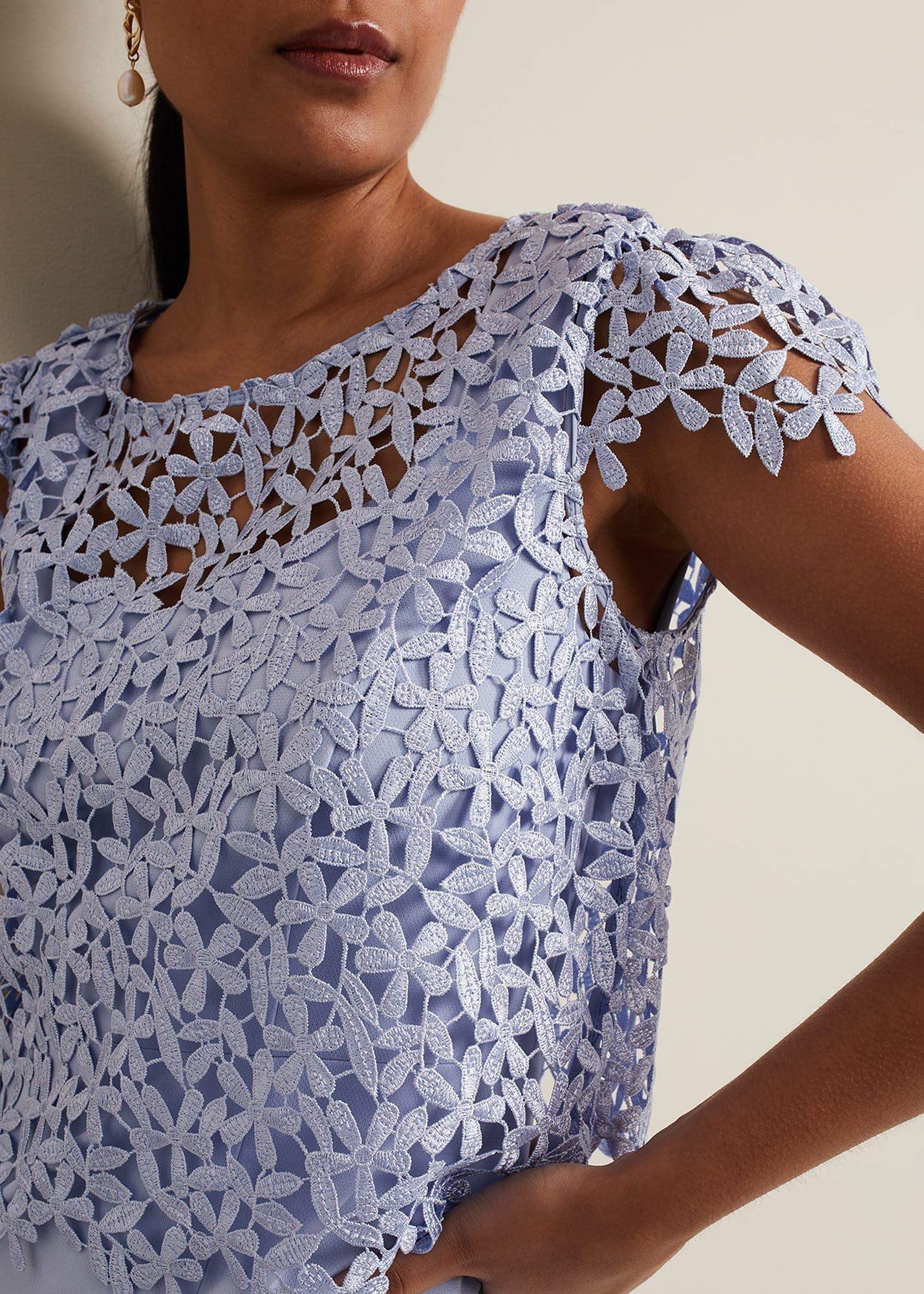 Petite Daisy Lace Double Layer Dress