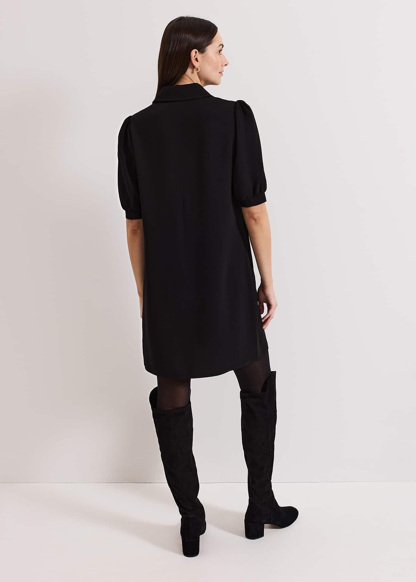 Claudia Button Swing Mini Dress