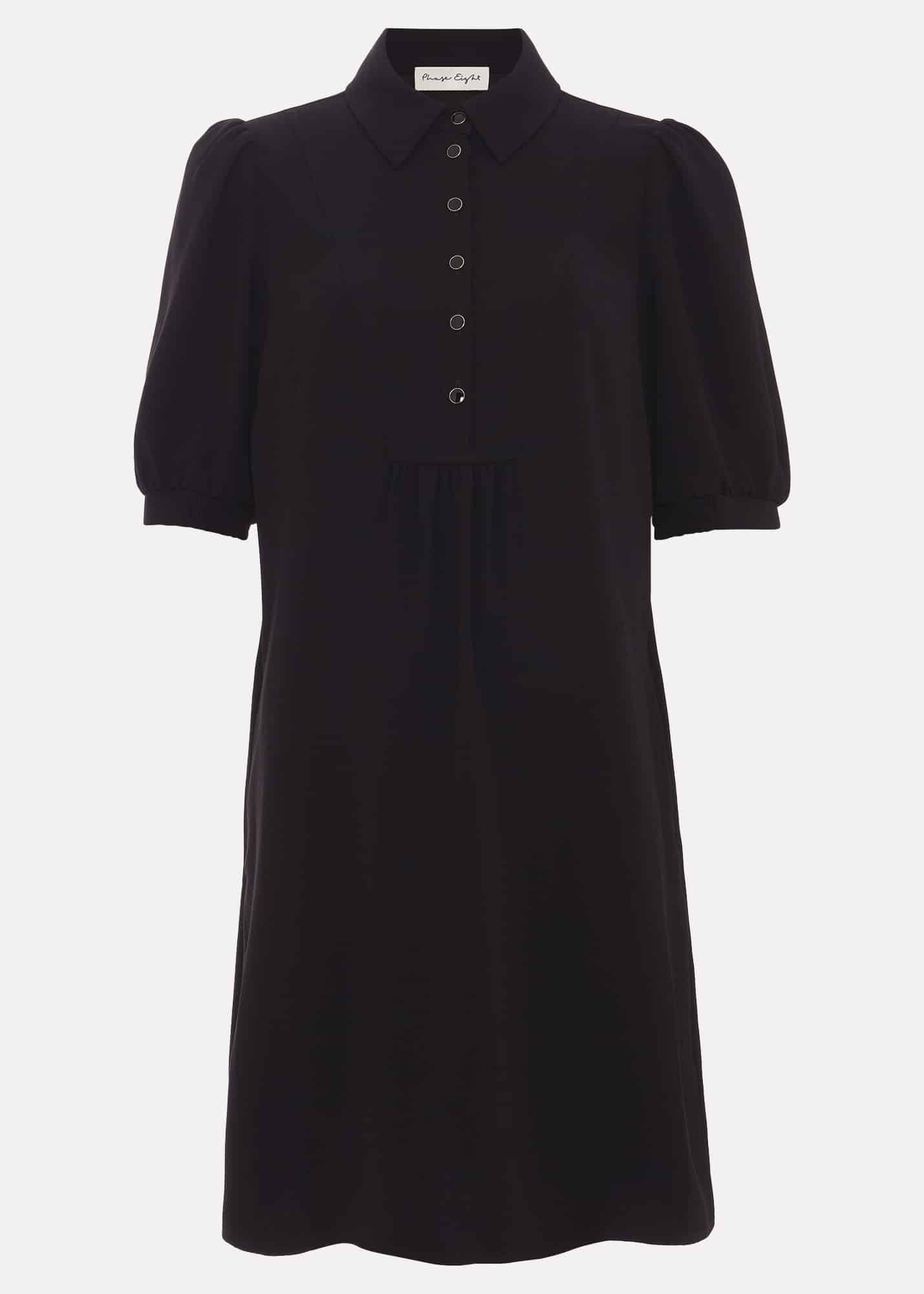 Claudia Button Swing Mini Dress