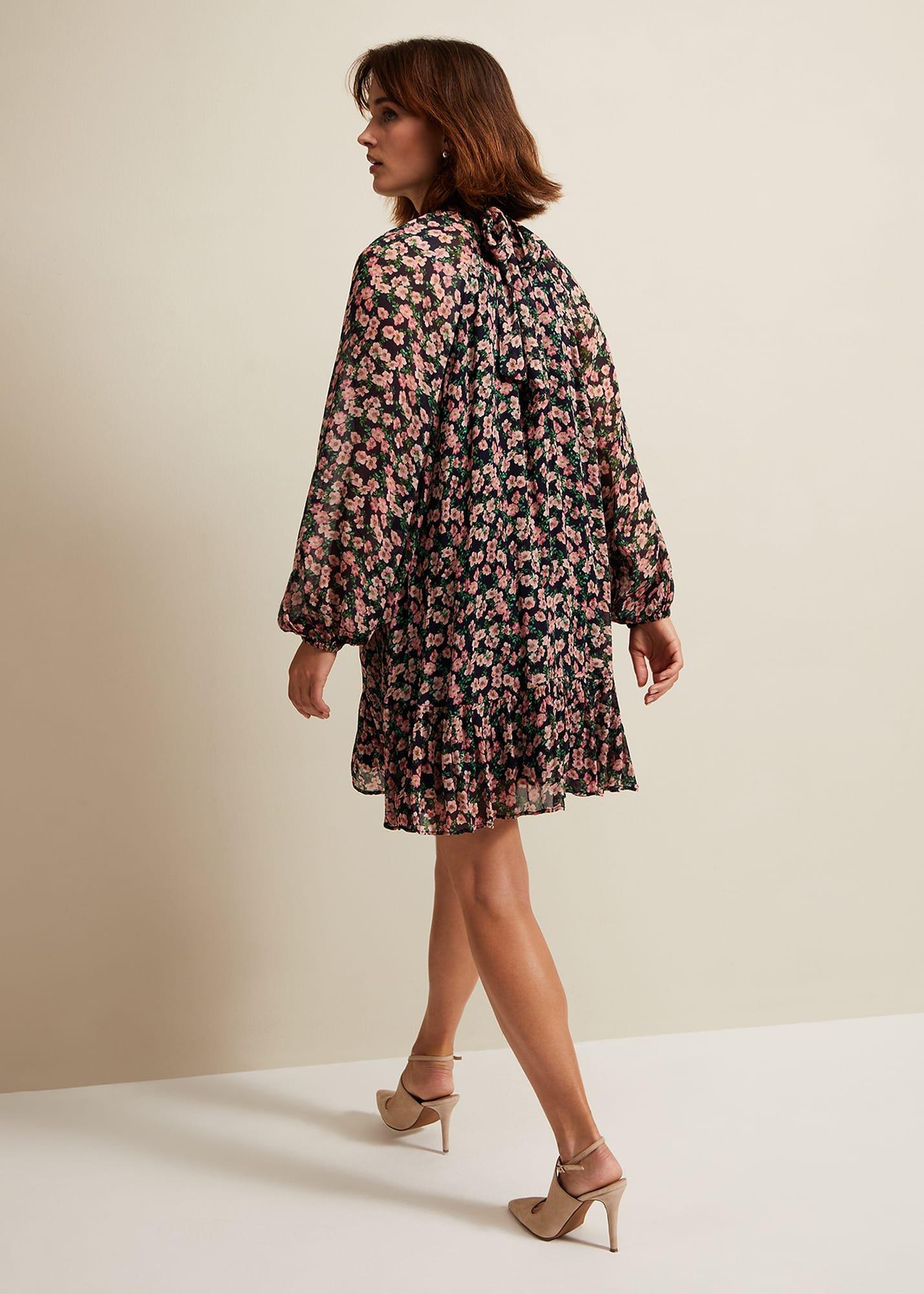 Betty Floral Print Swing Dress